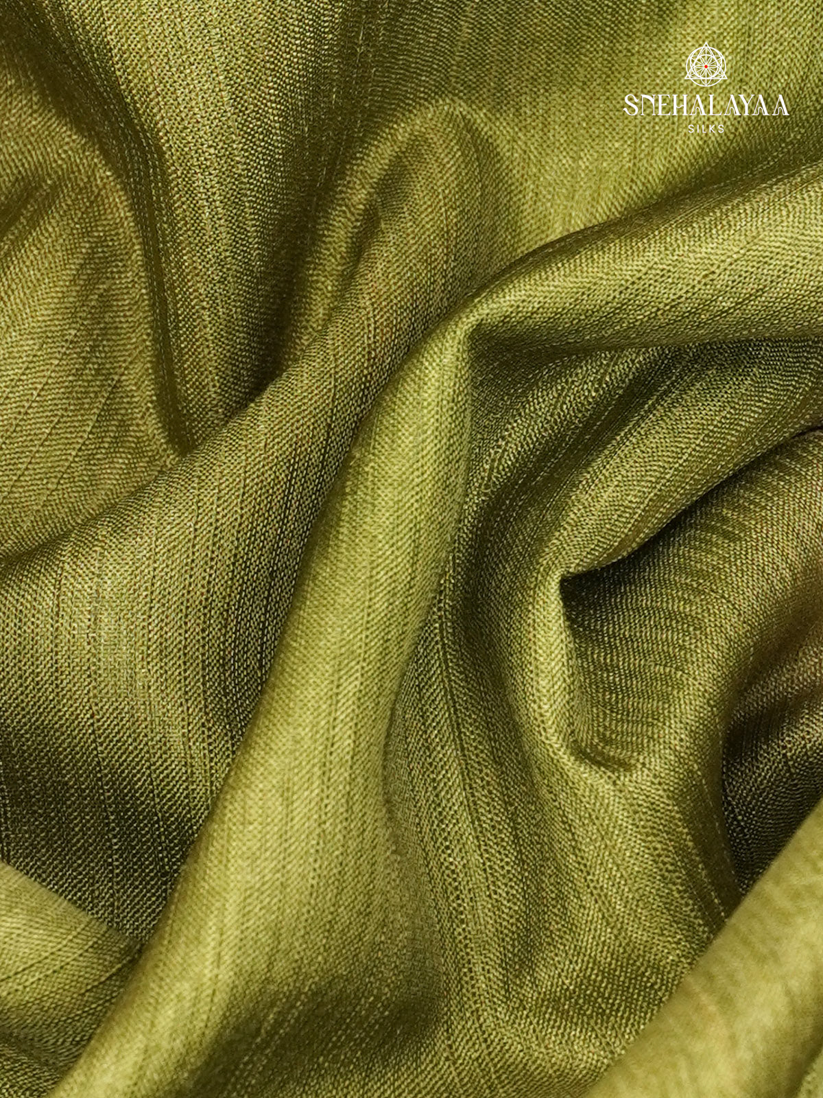 Olive Green Tussar Saree