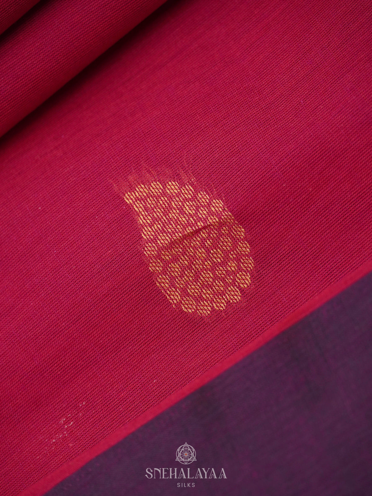 Pink Handloom Cotton Saree