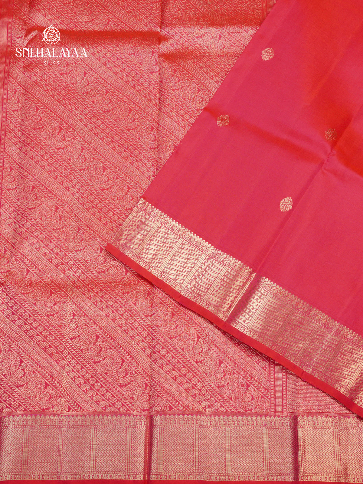 Rani Pink Kanjivaram Silk Saree