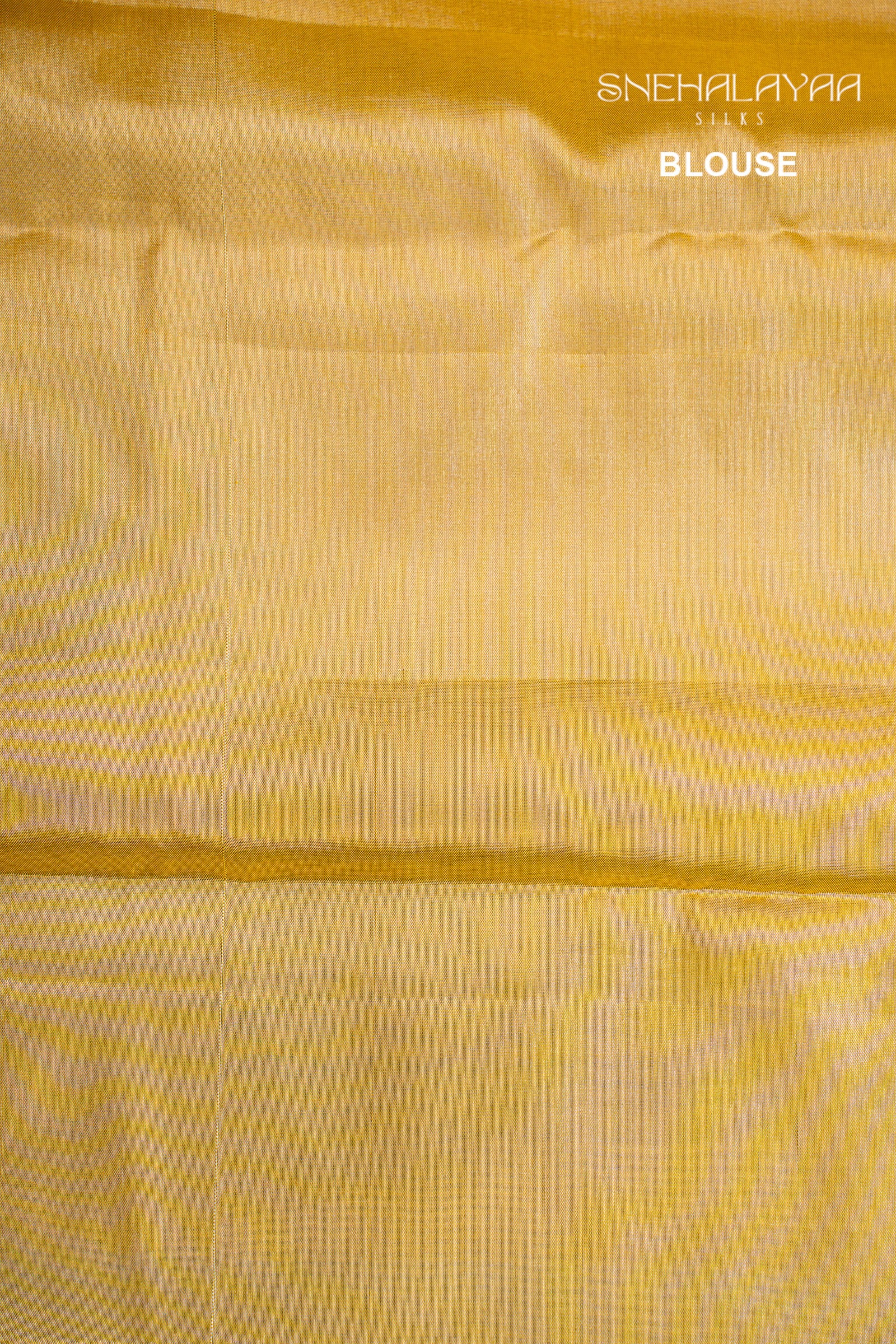 Golden Yellow Kancheevaram Silk Saree