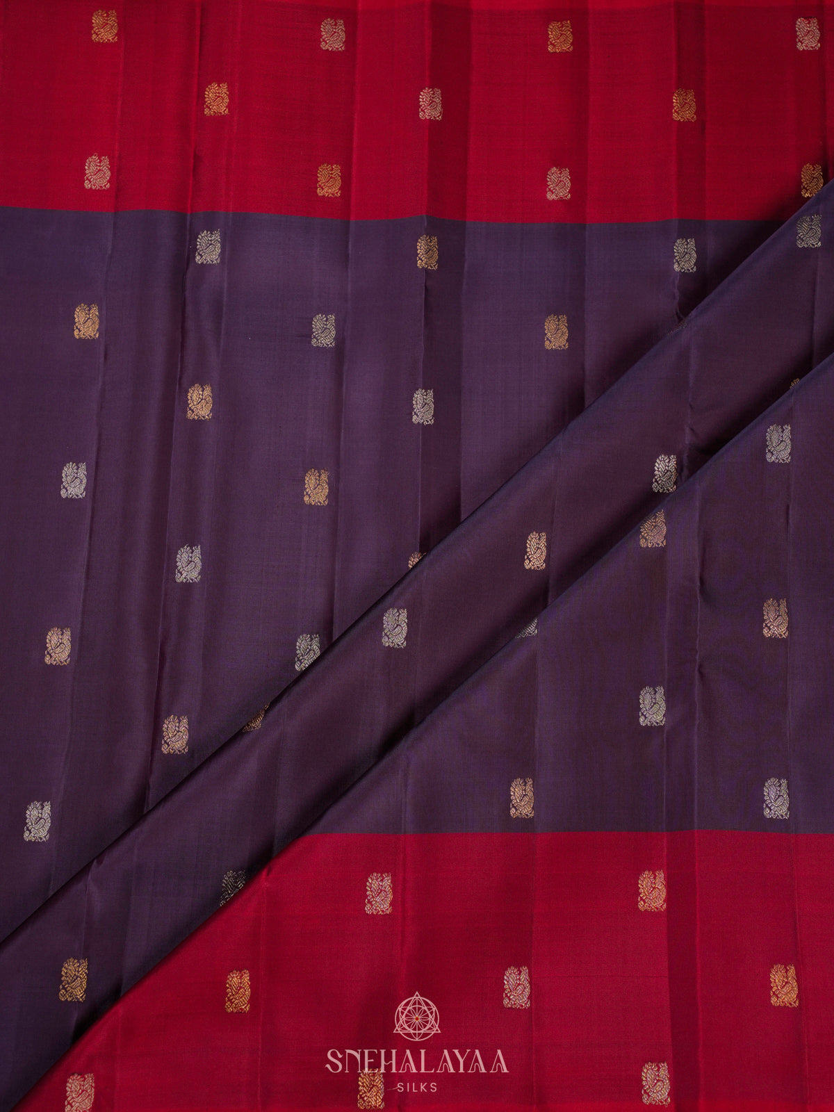 Purple Kanjivaram Silk Saree