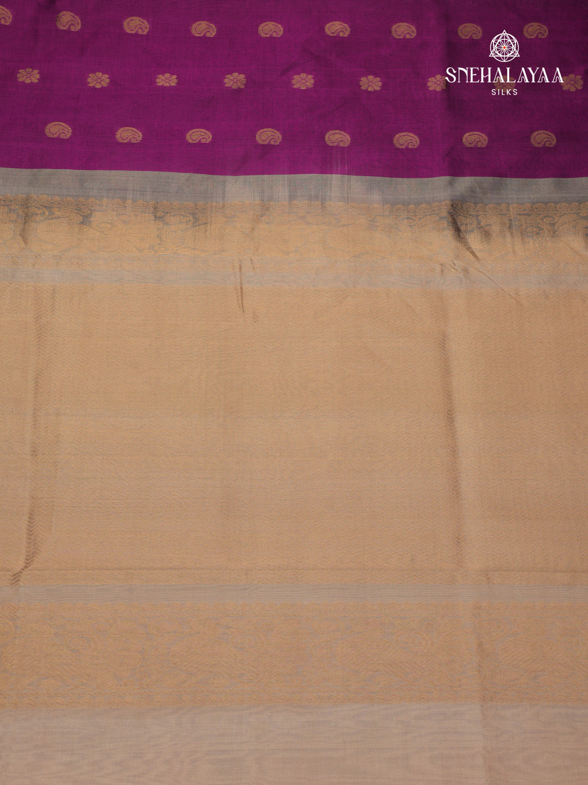 Purple Kanchi Silk Cotton Saree