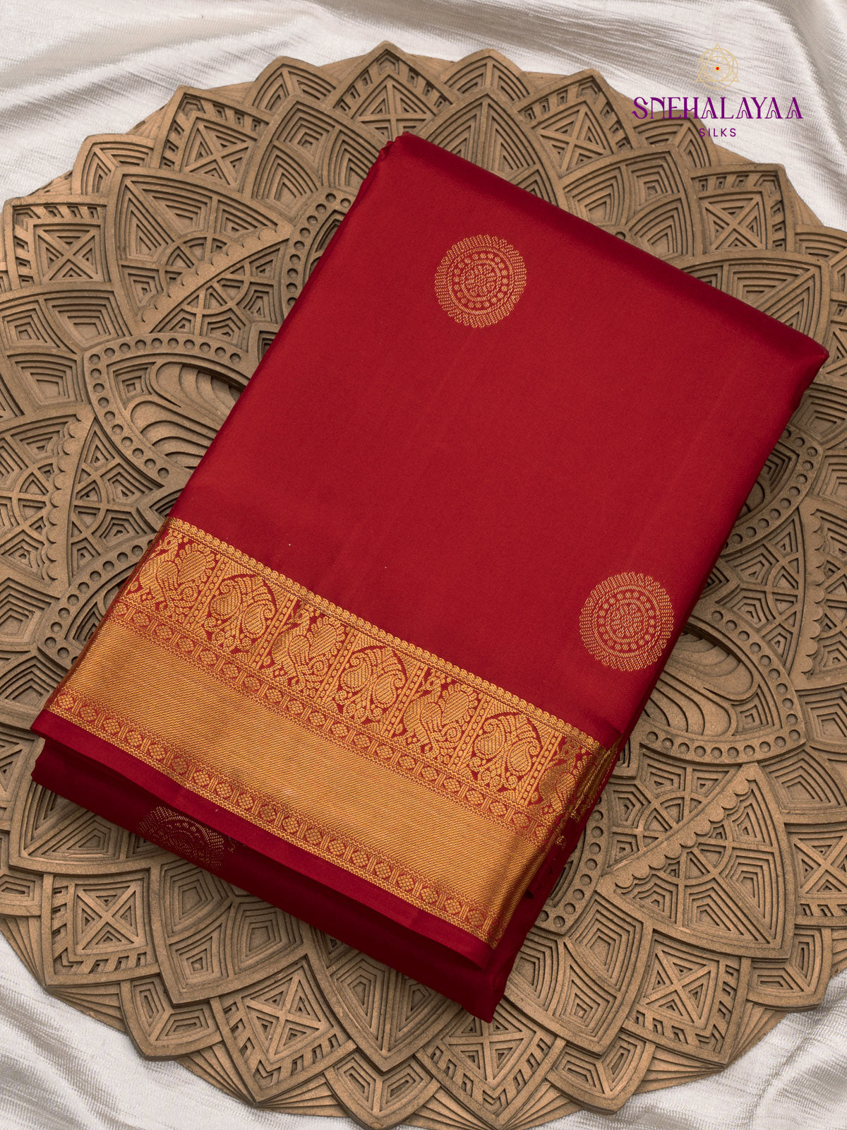 Maroon Kanjivaram Silk Saree