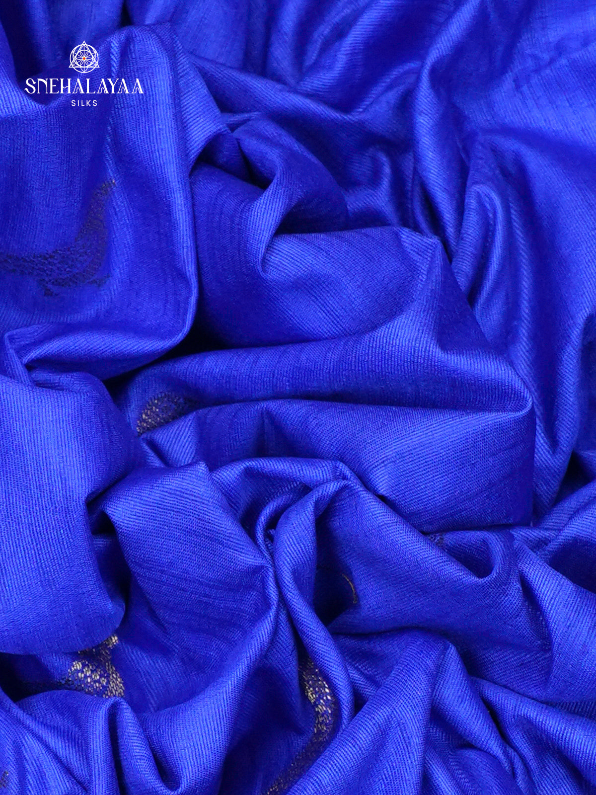 Royal Blue Banaras Dola Silk Saree