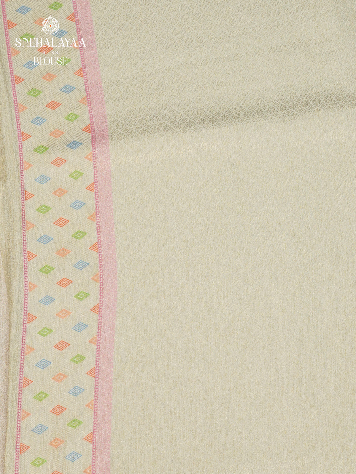 Off White Tissue Tussar Saree