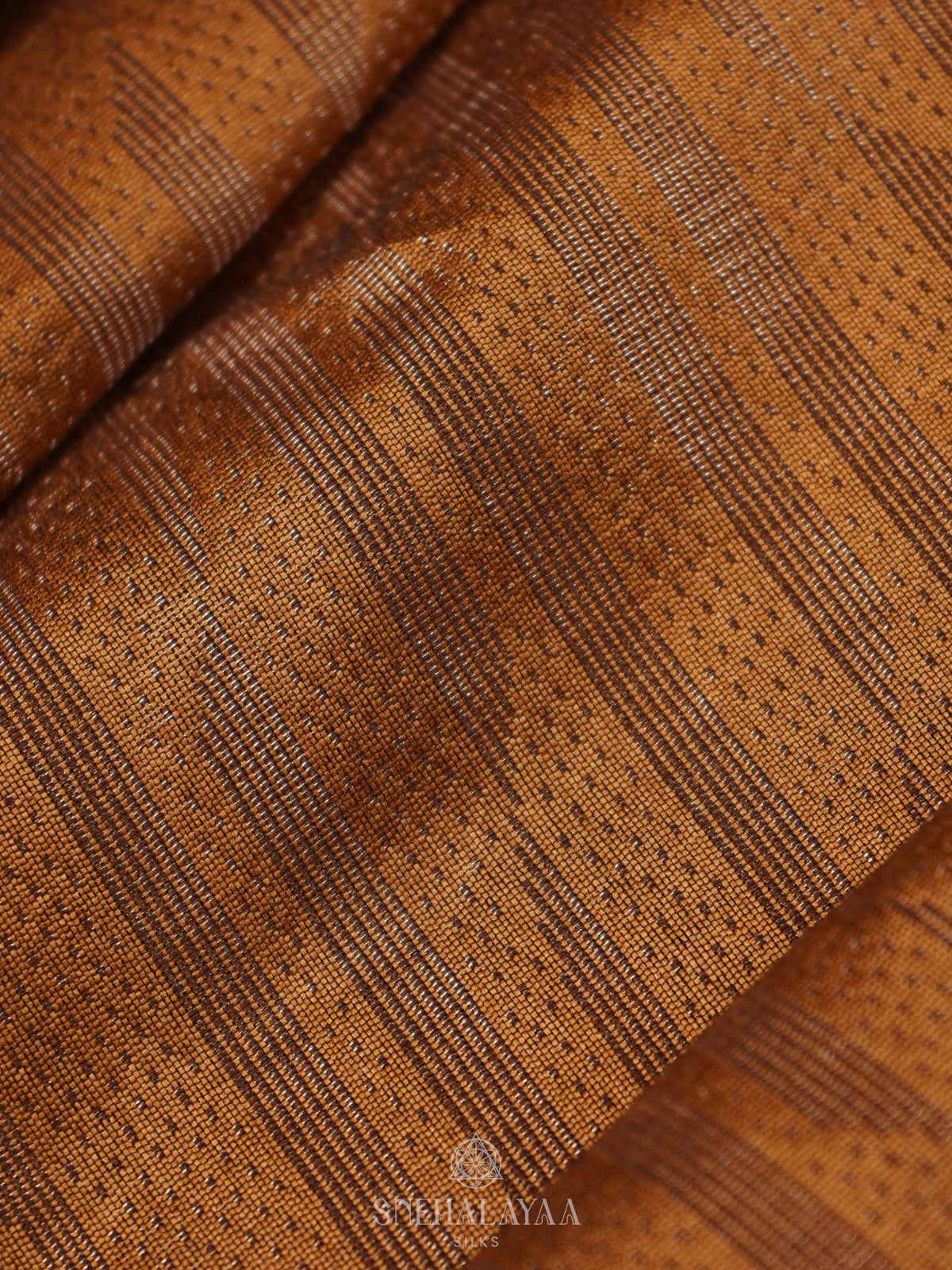 Orange Tussar Saree