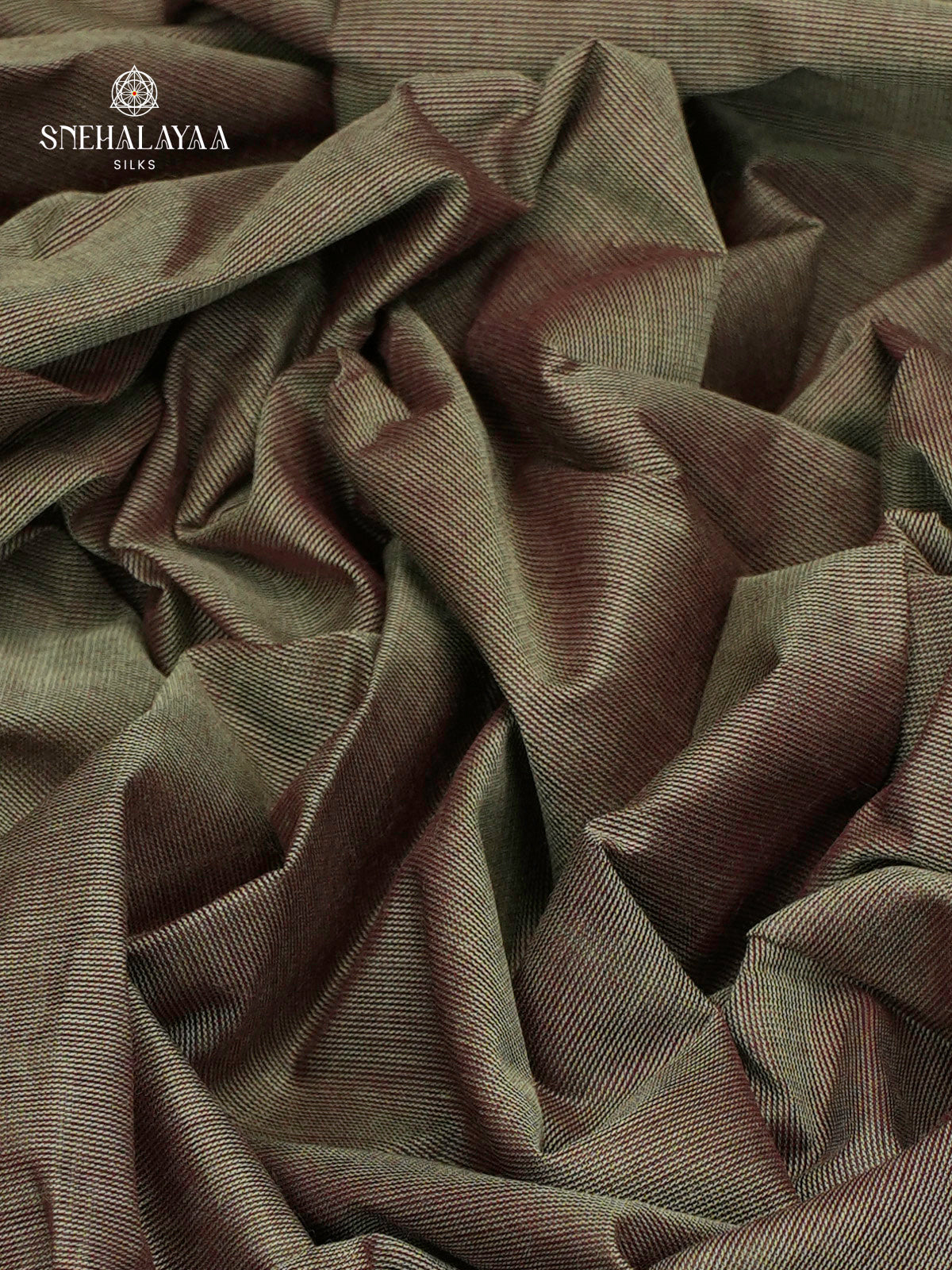 Ash Grey Chettinad Cotton Saree
