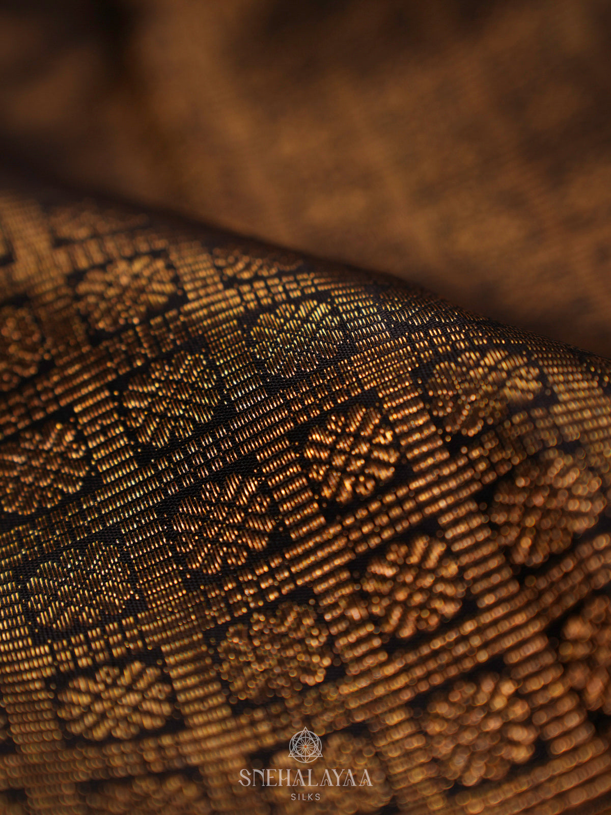 Black Kanjivaram Silk Saree