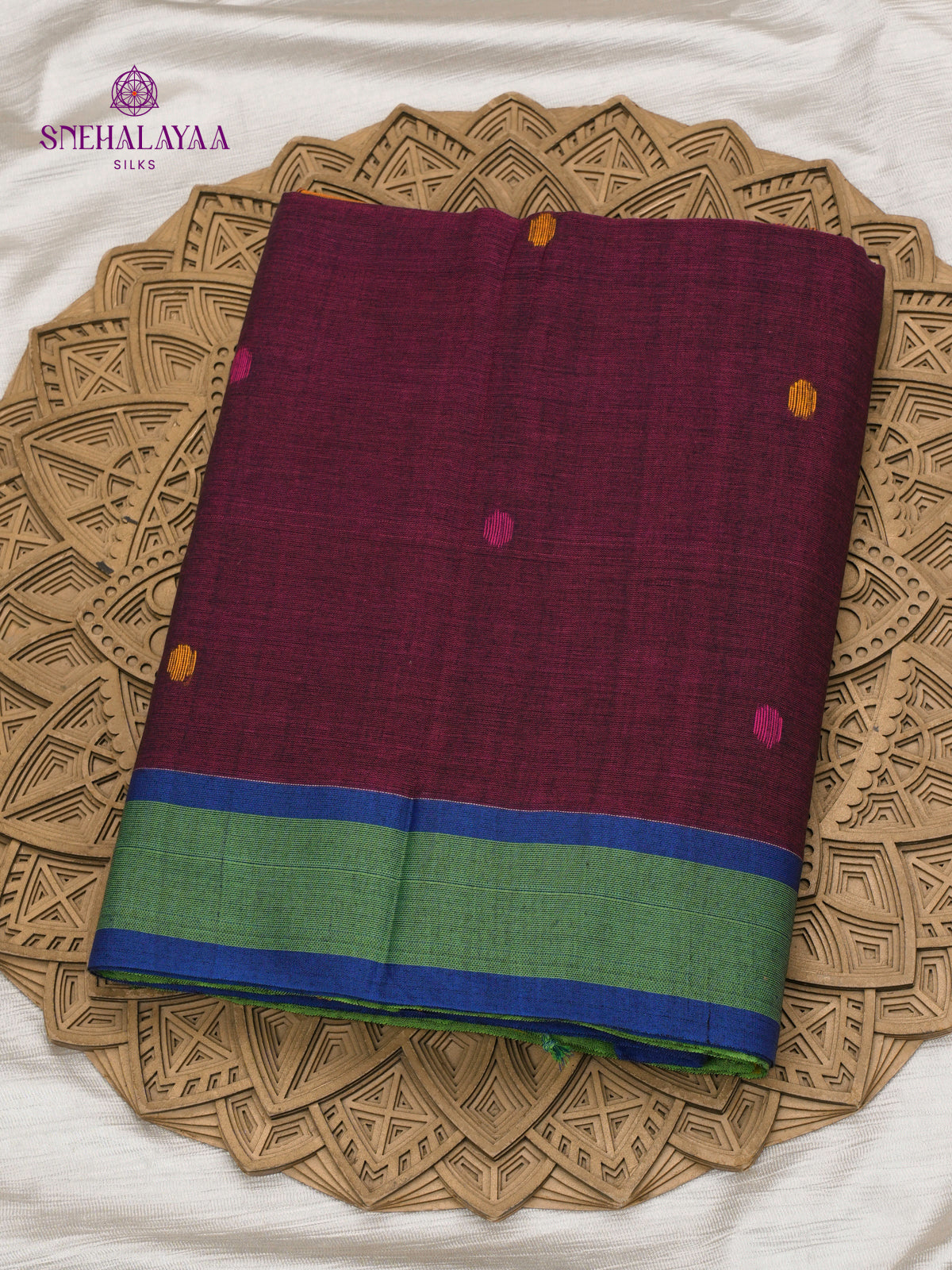 Purple Sambalpuri Cotton Saree