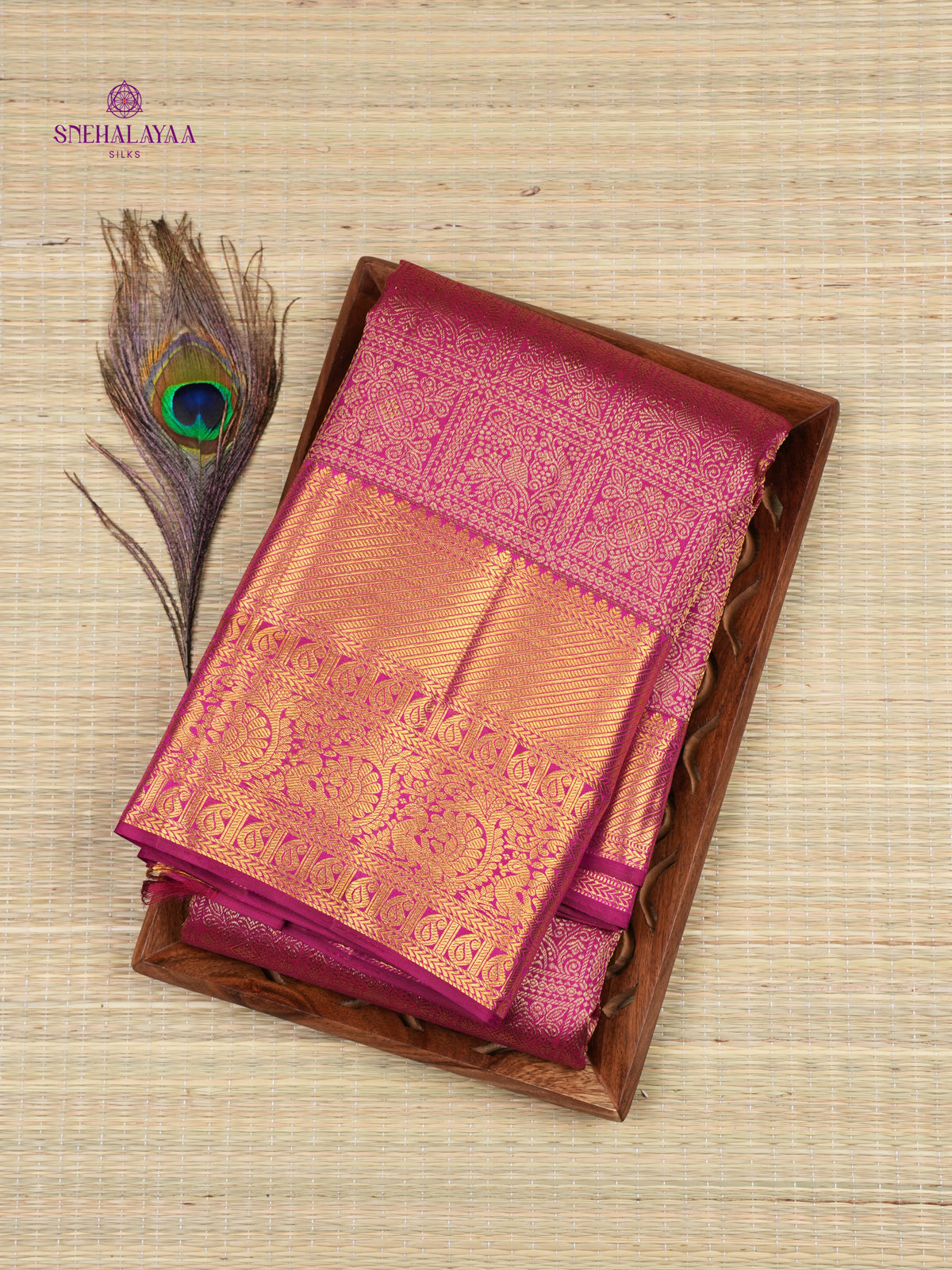 Pink Kanjivaram Silk Saree