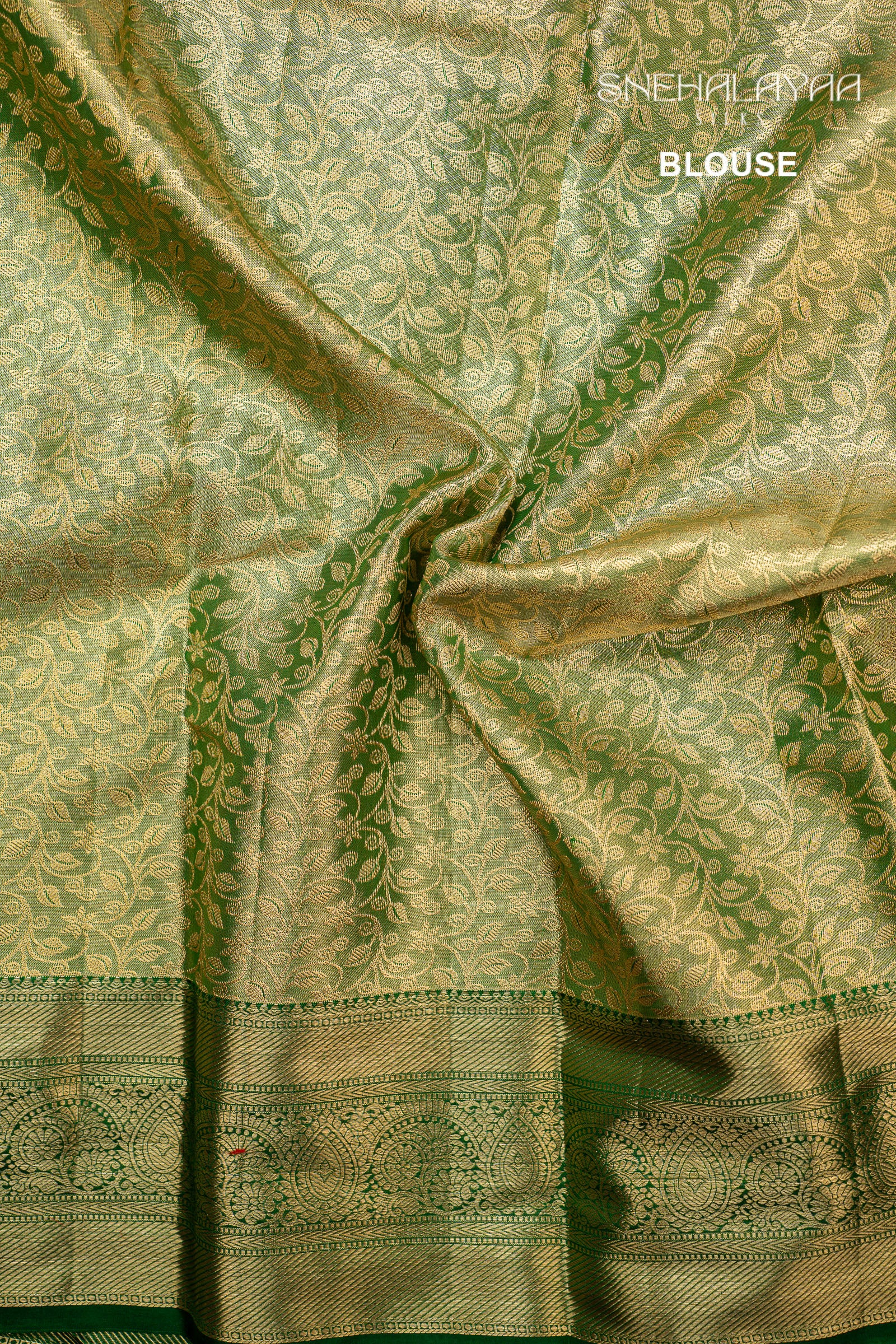 Green Kancheevaram Tissue Silk Saree