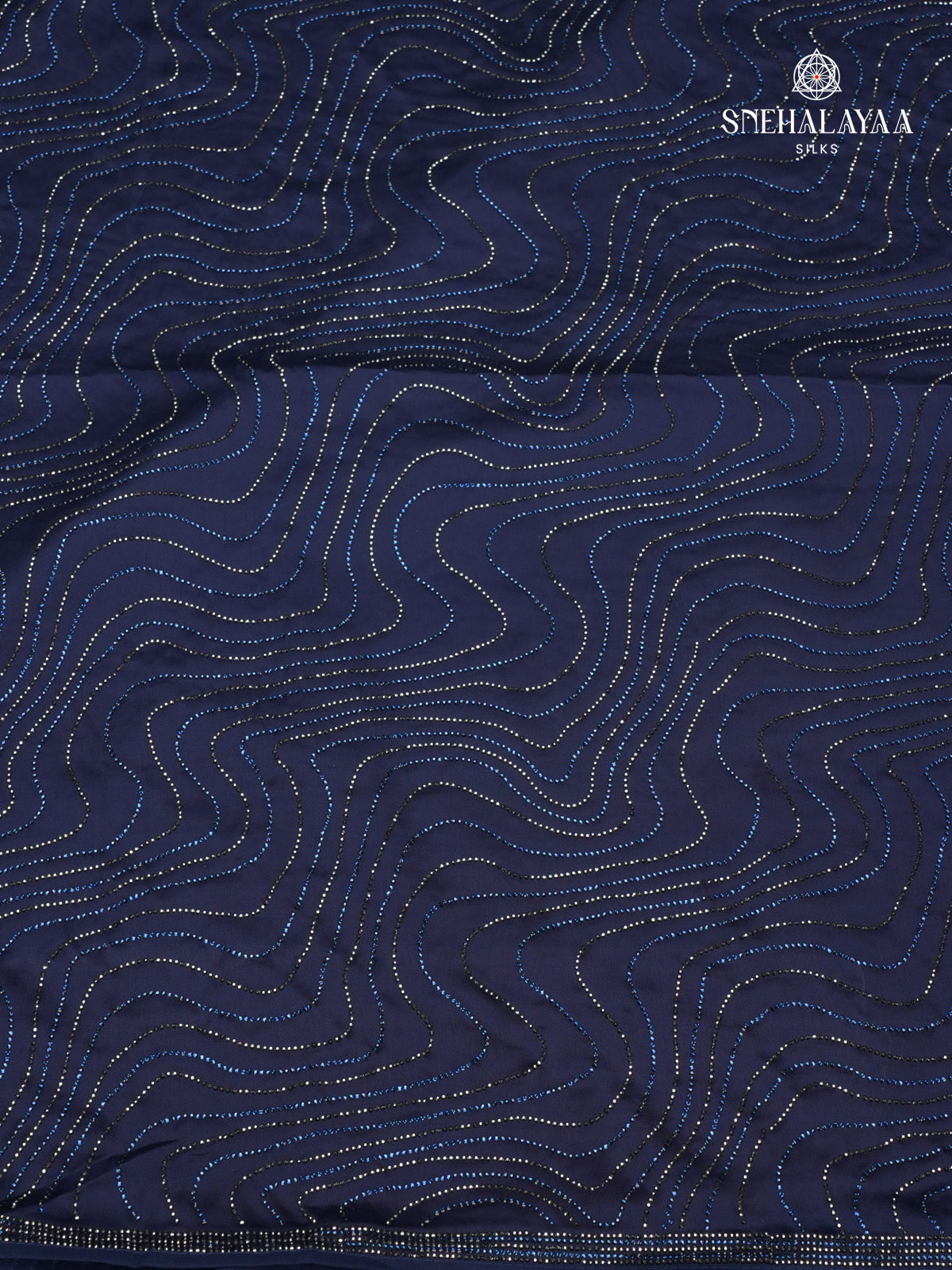 Navy Blue Designer Saree