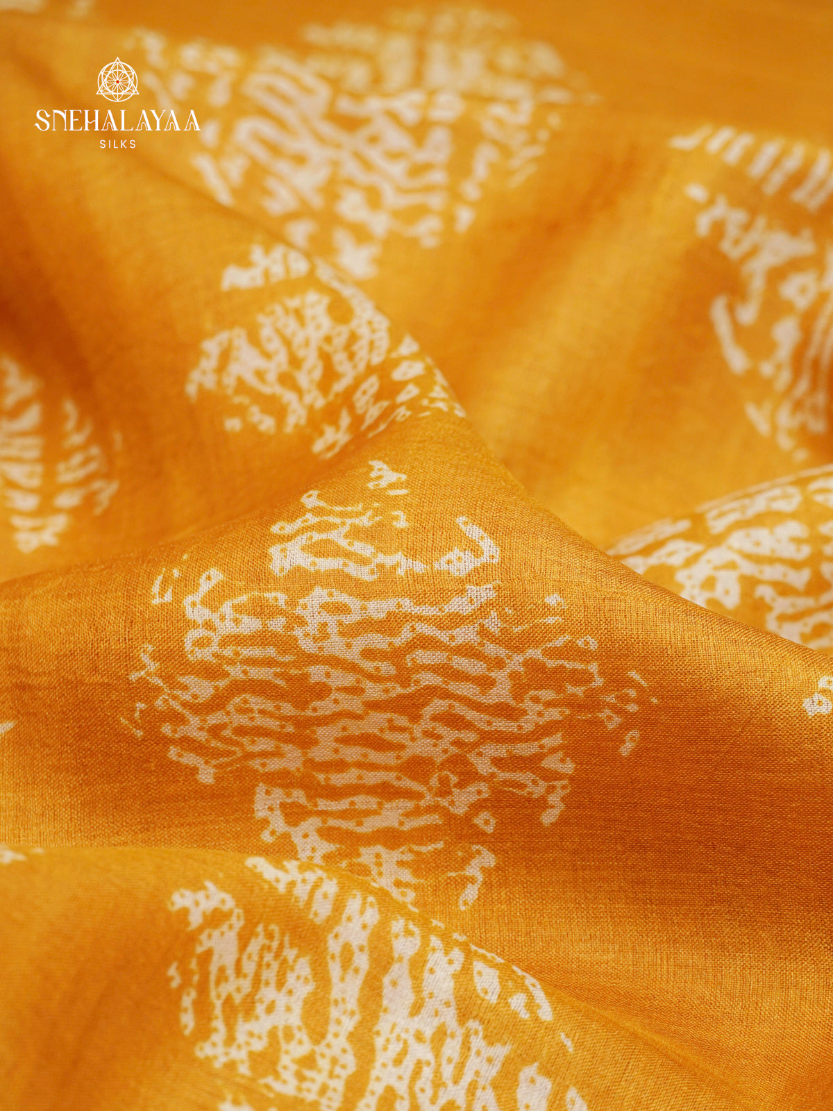 Yellow Tussar Saree