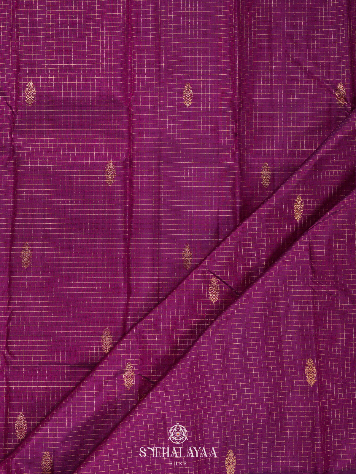 Violet Kanjivaram Silk Saree