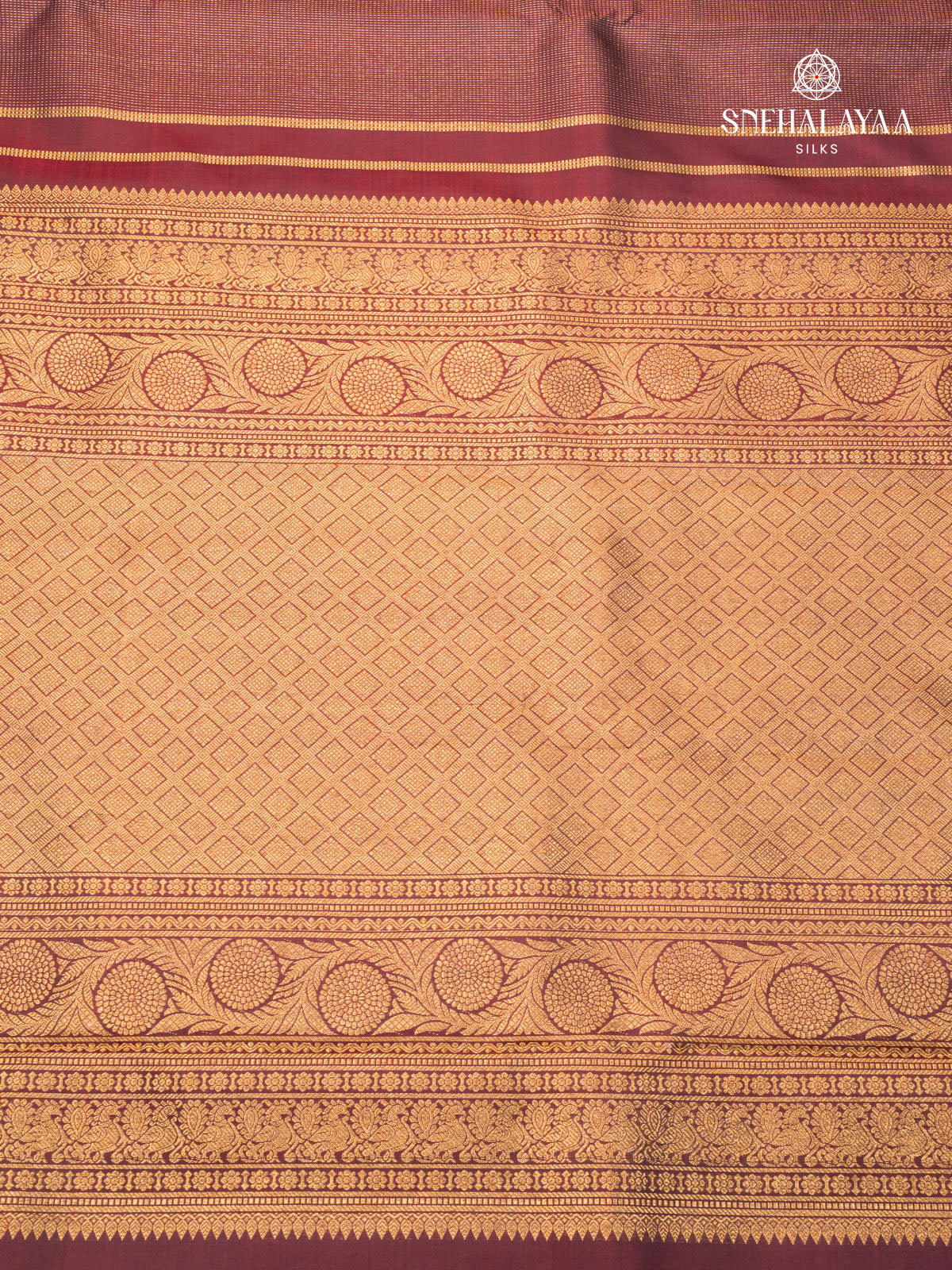 Brown Kanjivaram Silk Saree