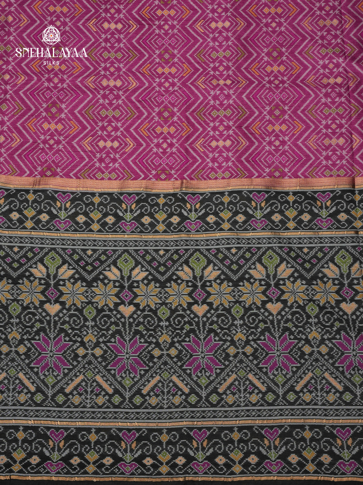 Lavender Ikat Saree