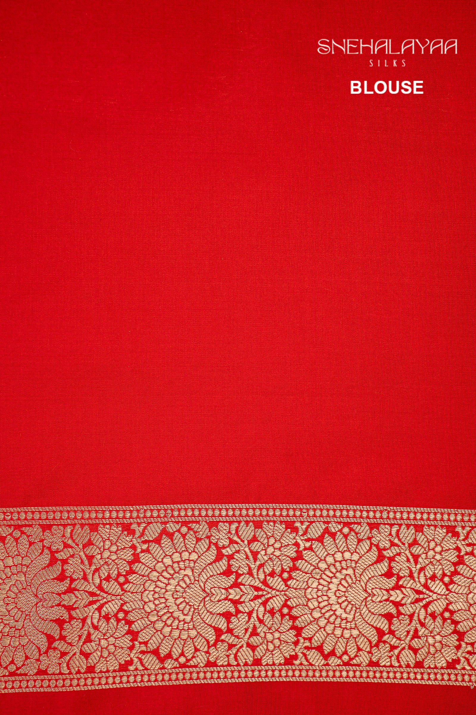 Rose Red Banaras Silk Saree