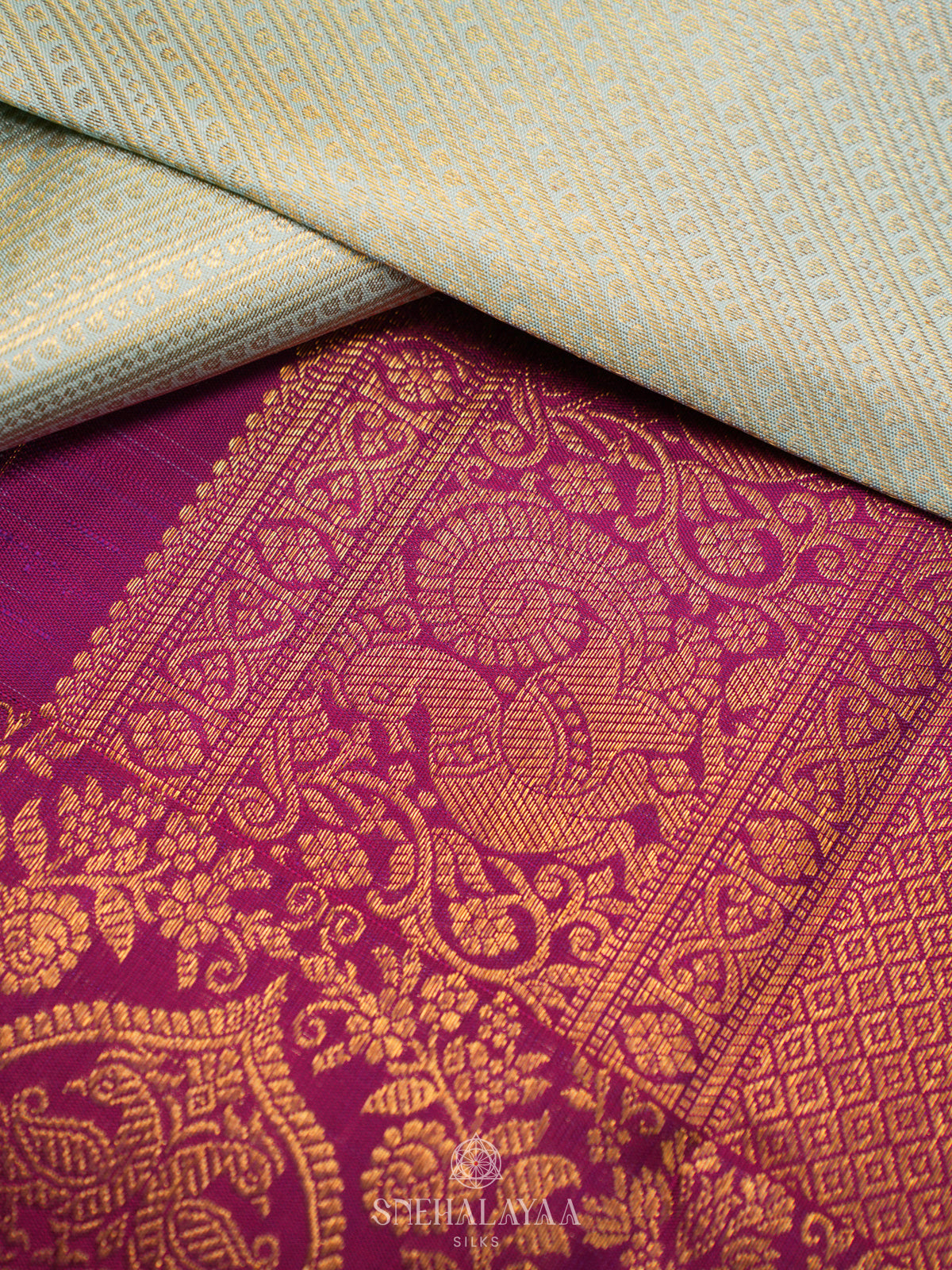 Pale Green Kanjivaram Silk Saree