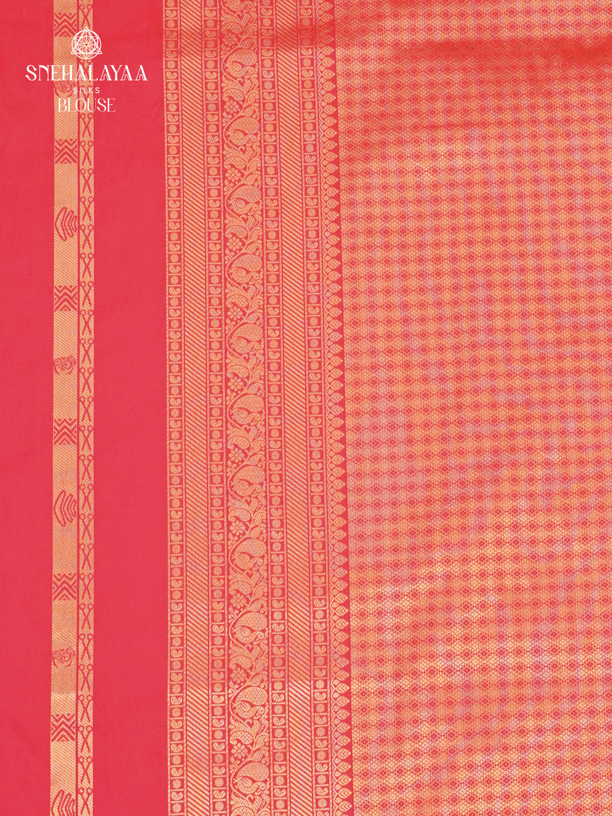 Orange Tissue Paithani Saree