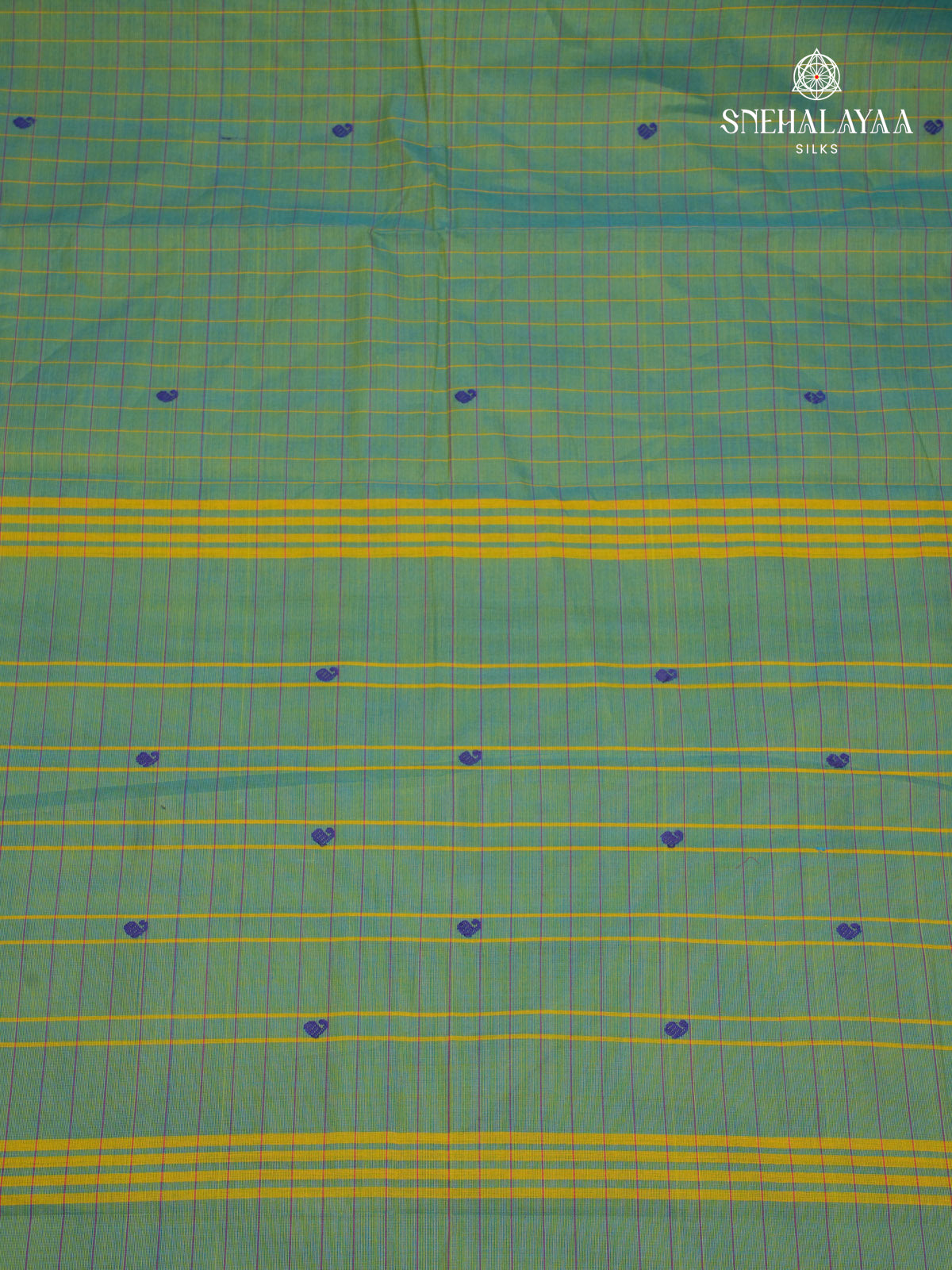 Teal Green Chettinad Cotton Saree