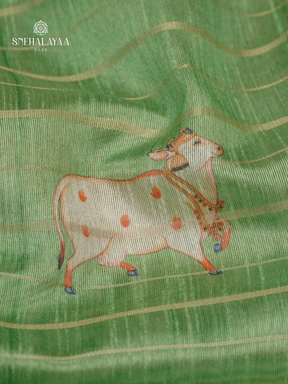 Green Tussar Saree