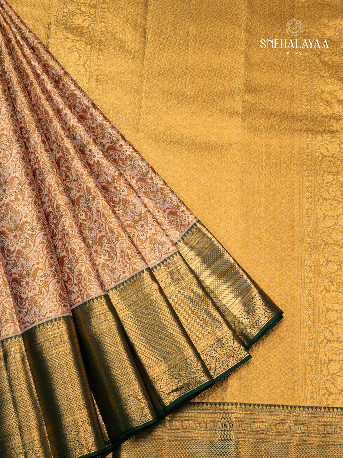 Golden Tissue Kanjivaram Silk Saree
