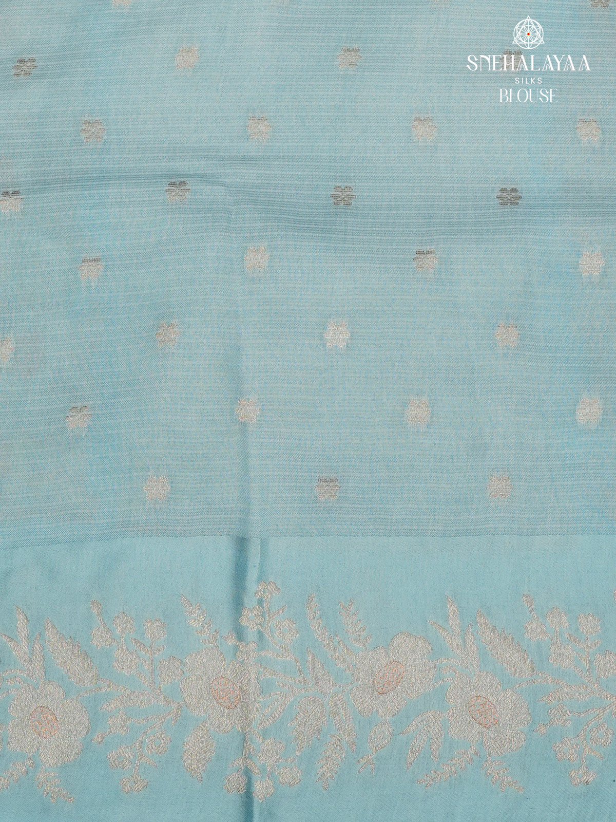 Teal Blue Banaras Silk Saree