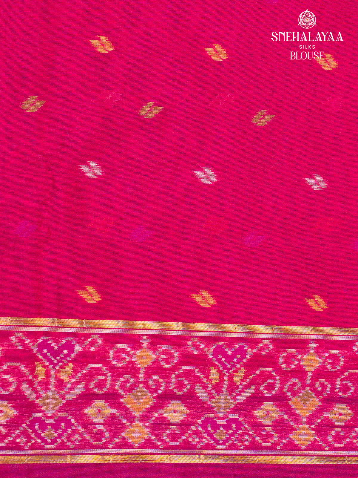 Blue Ikat Silk Saree