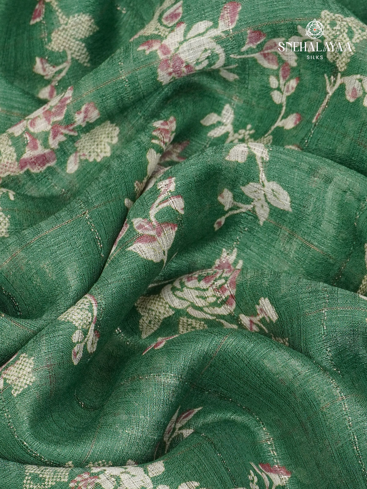 Green Dola Silk Saree