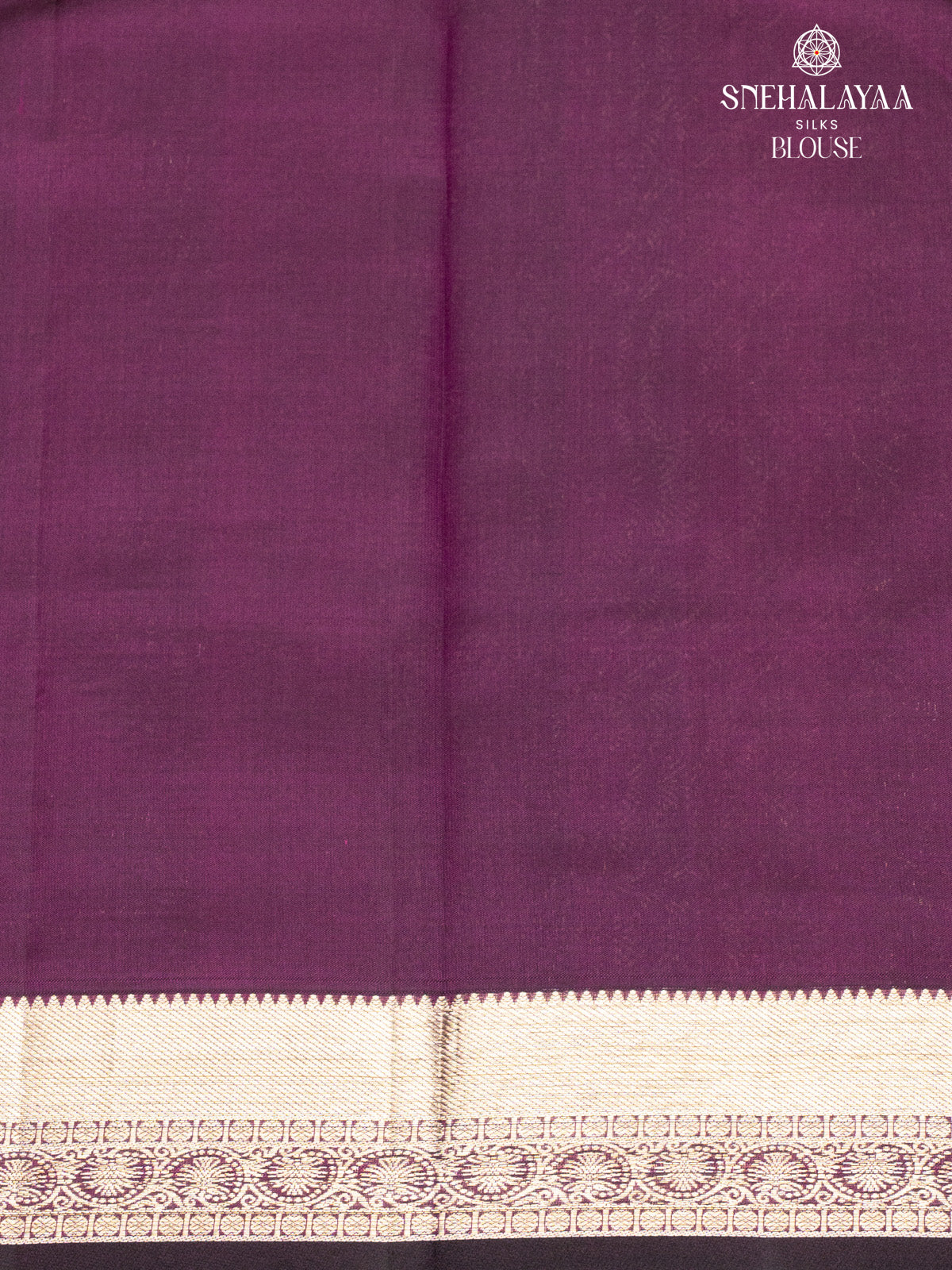 Plum Brown Kanjivaram Silk Saree