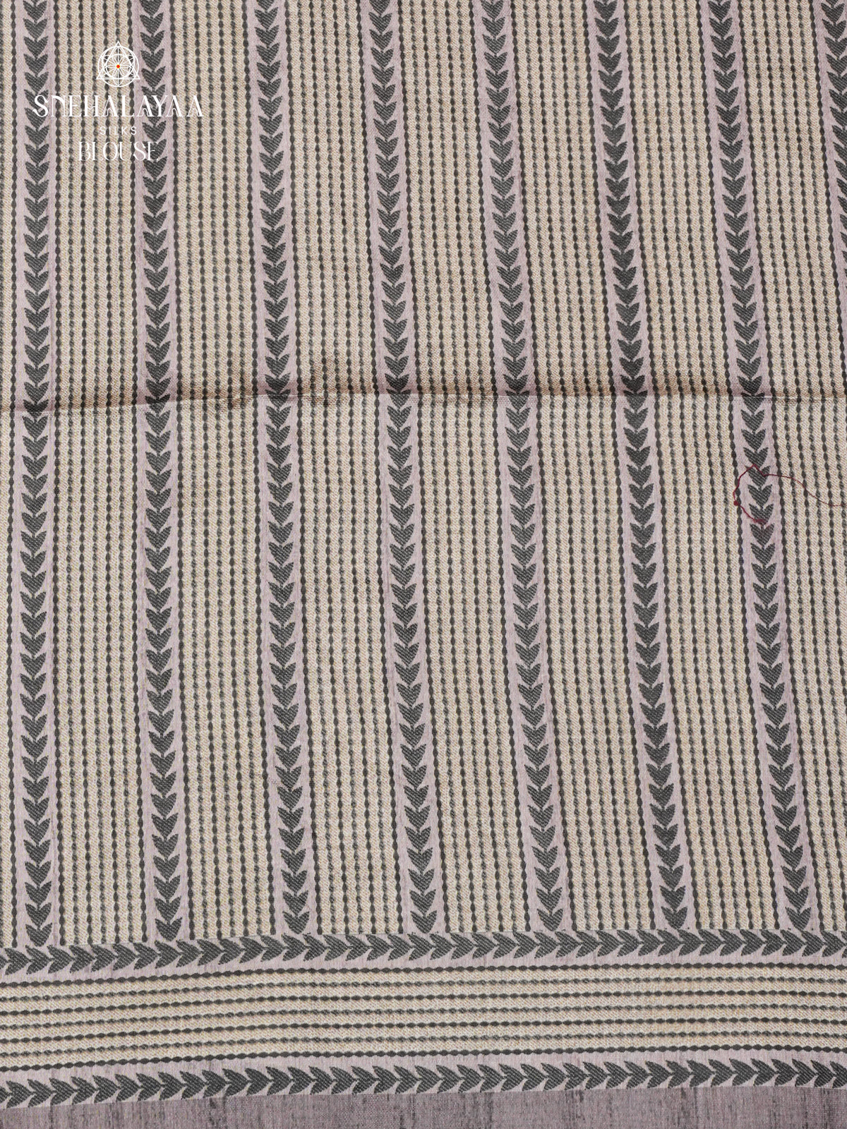 Grey Tussar Embroidery Saree