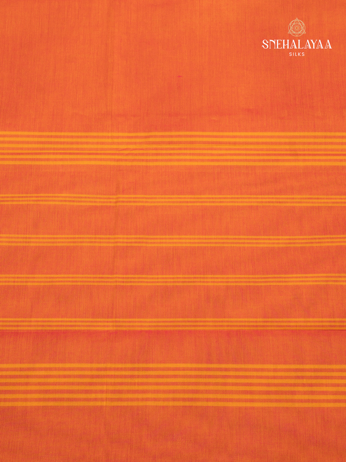 Orange Chettinad Cotton Saree