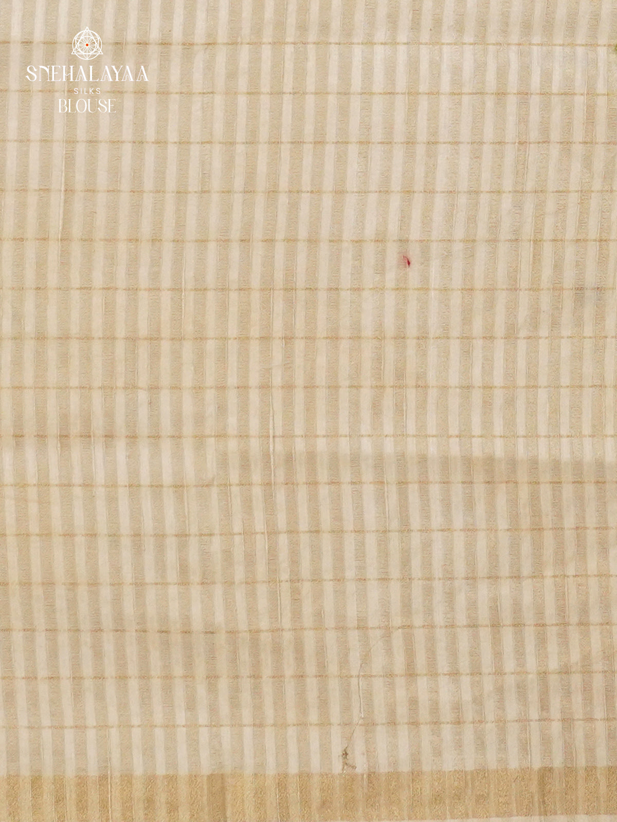 White Munga Tussar Embroidery Saree