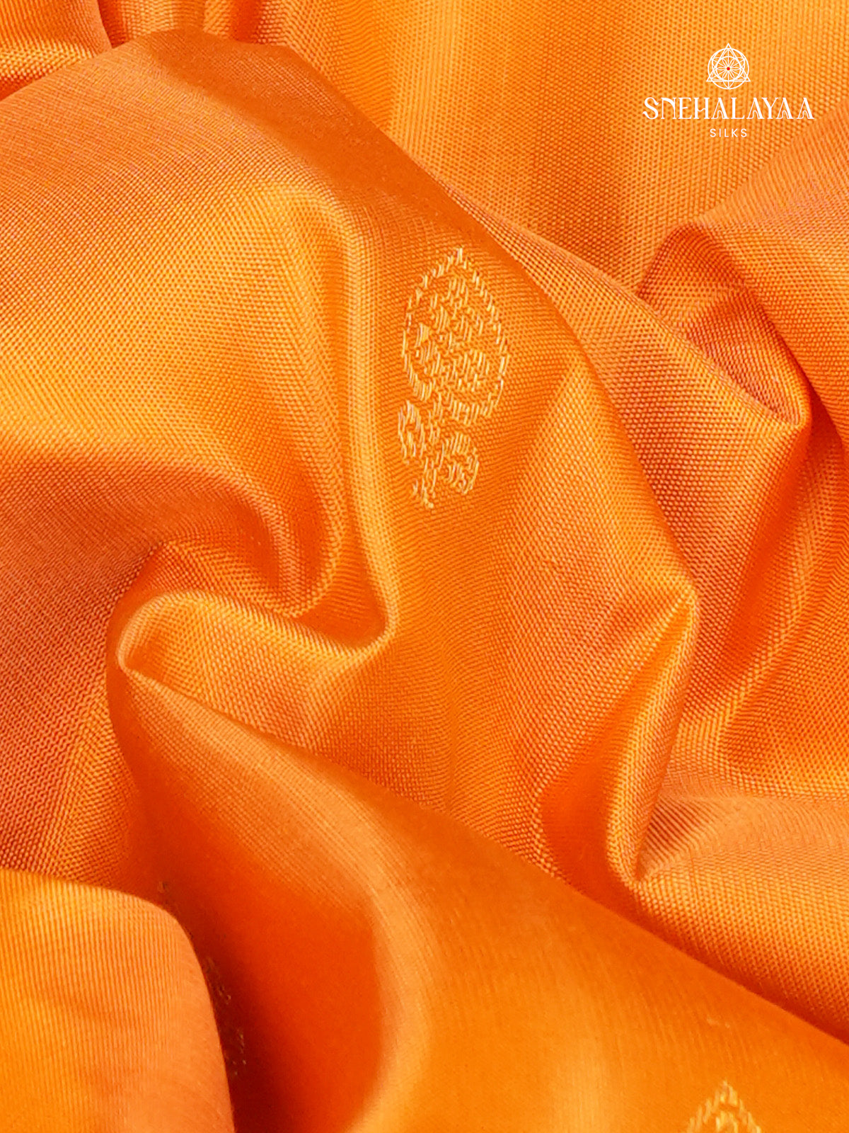 Orange Kanjivaram Silk Saree