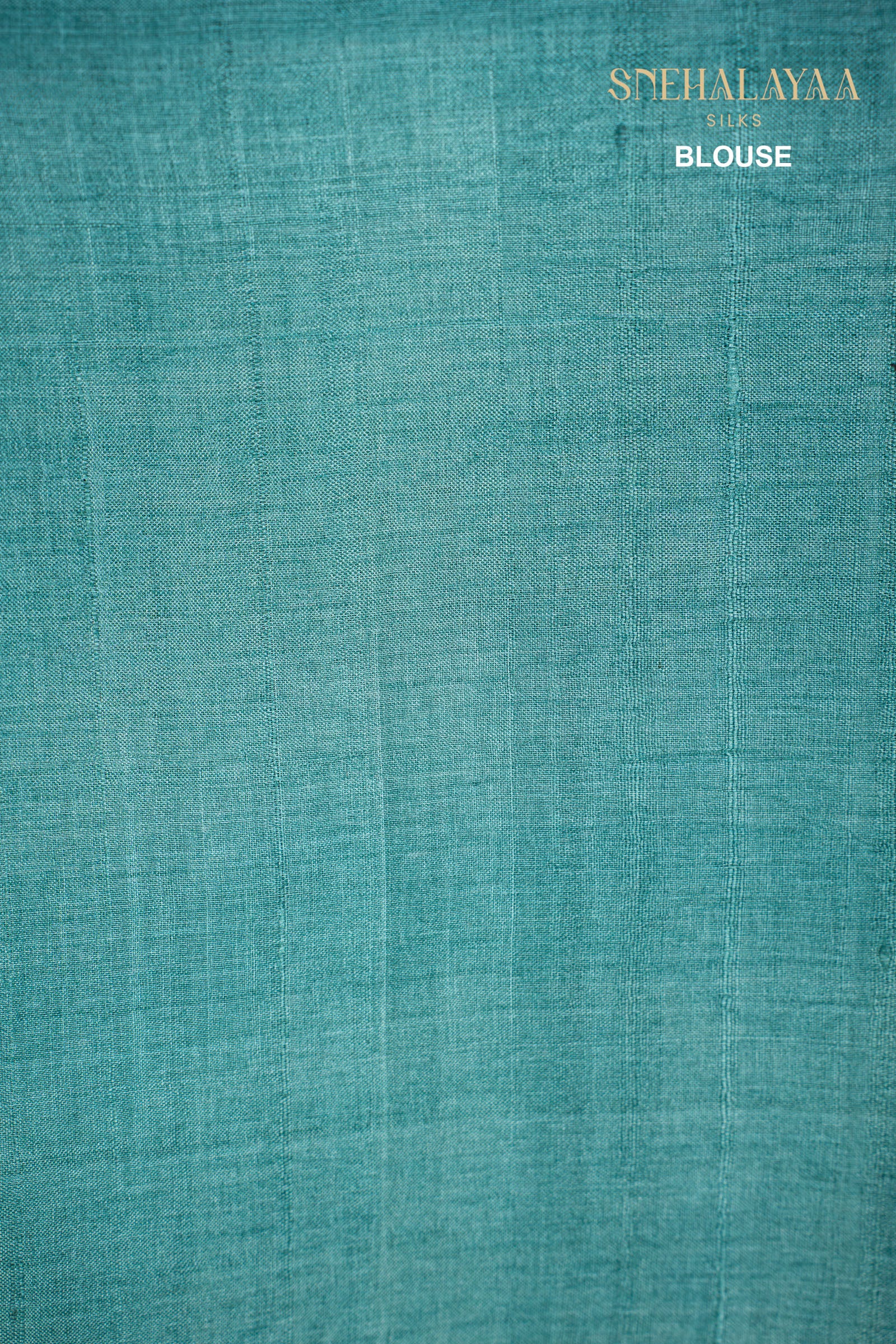 Teal Blue Tussar Saree