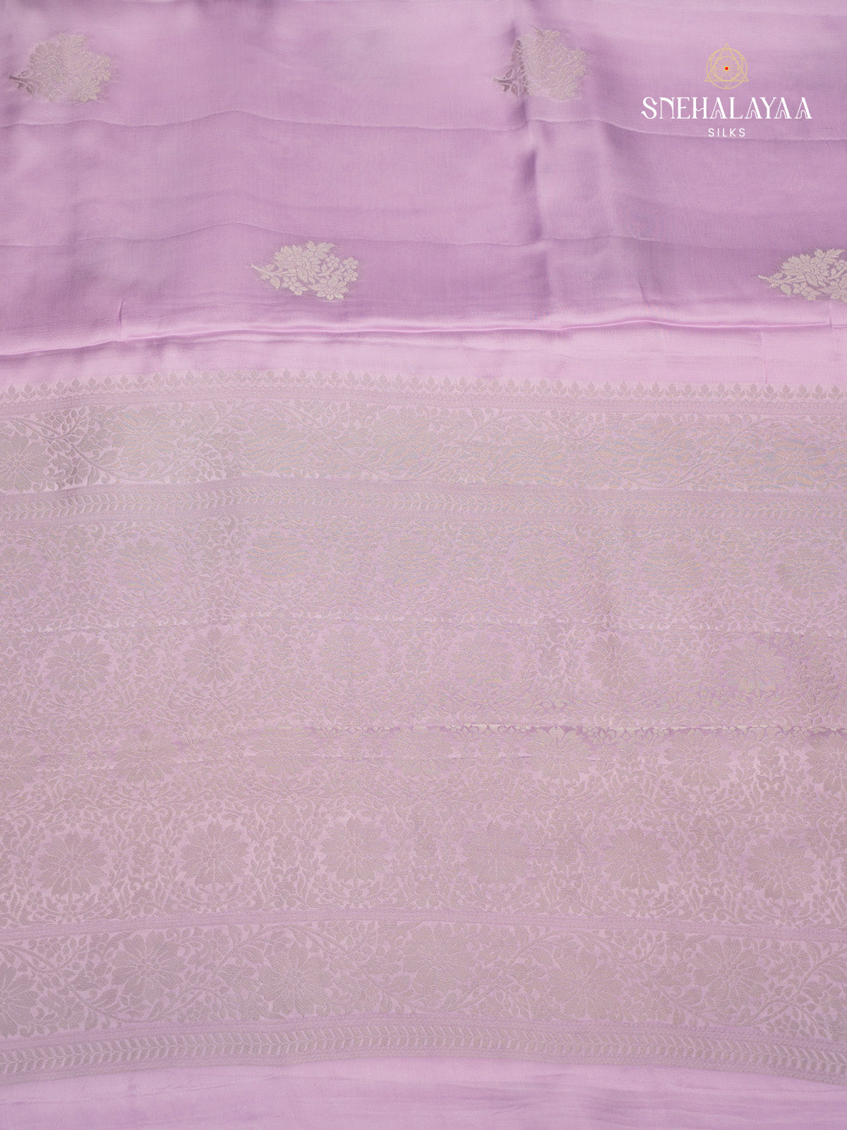 Purple Satin Banaras Silk Saree