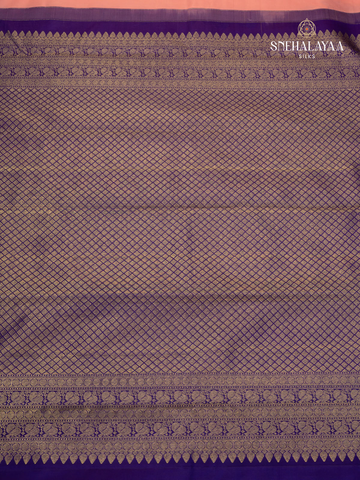 Peach Kanjivaram Silk Saree