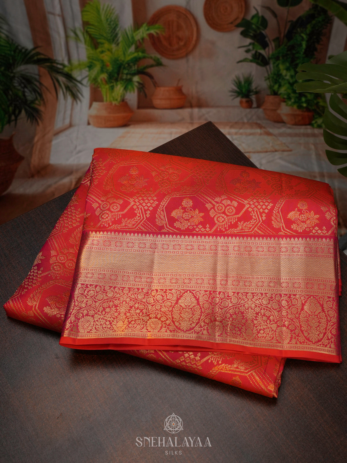 Red Kanjivaram Silk Saree