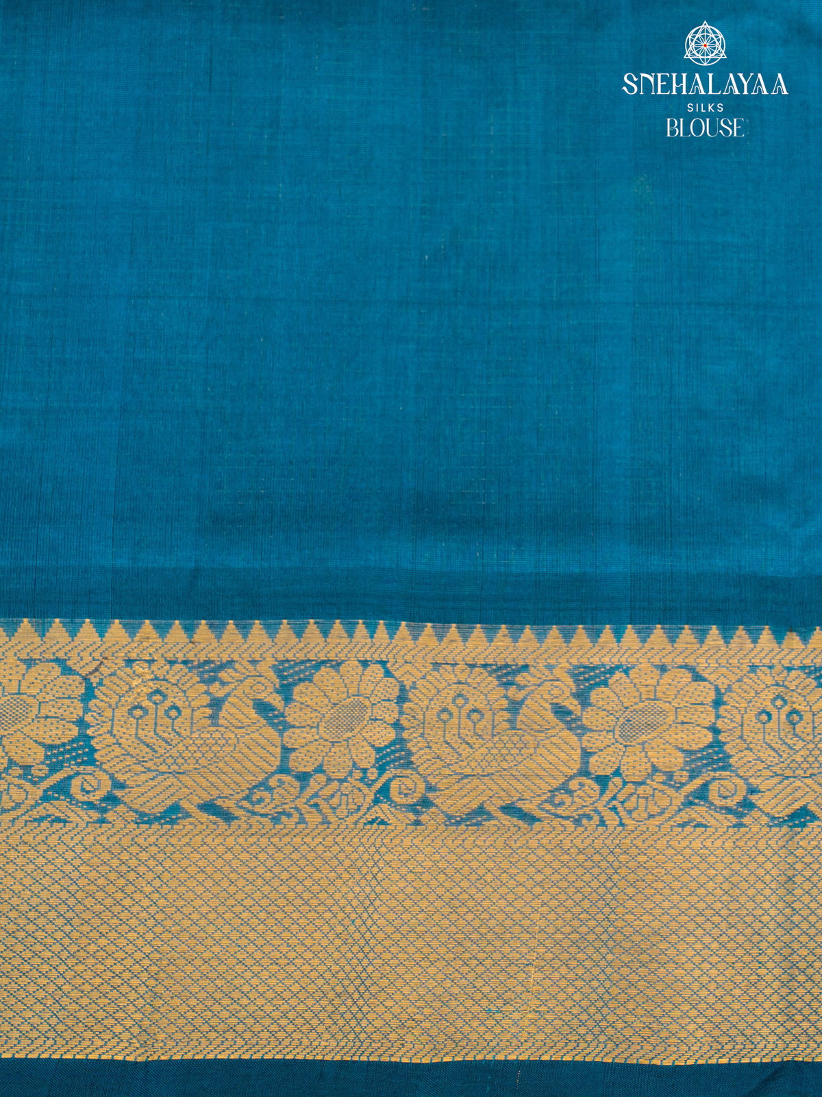 Blue Kanchi Silk Cotton Saree