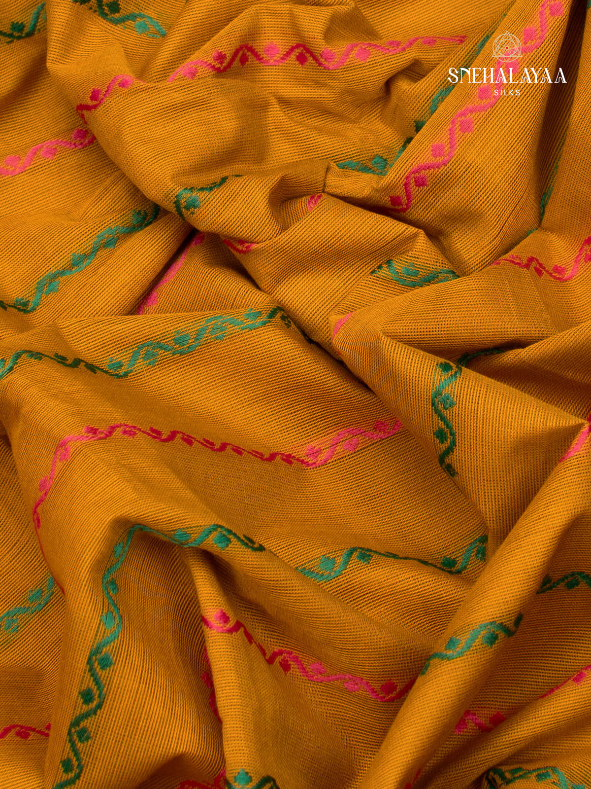 Yellow Chettinad Cotton Saree