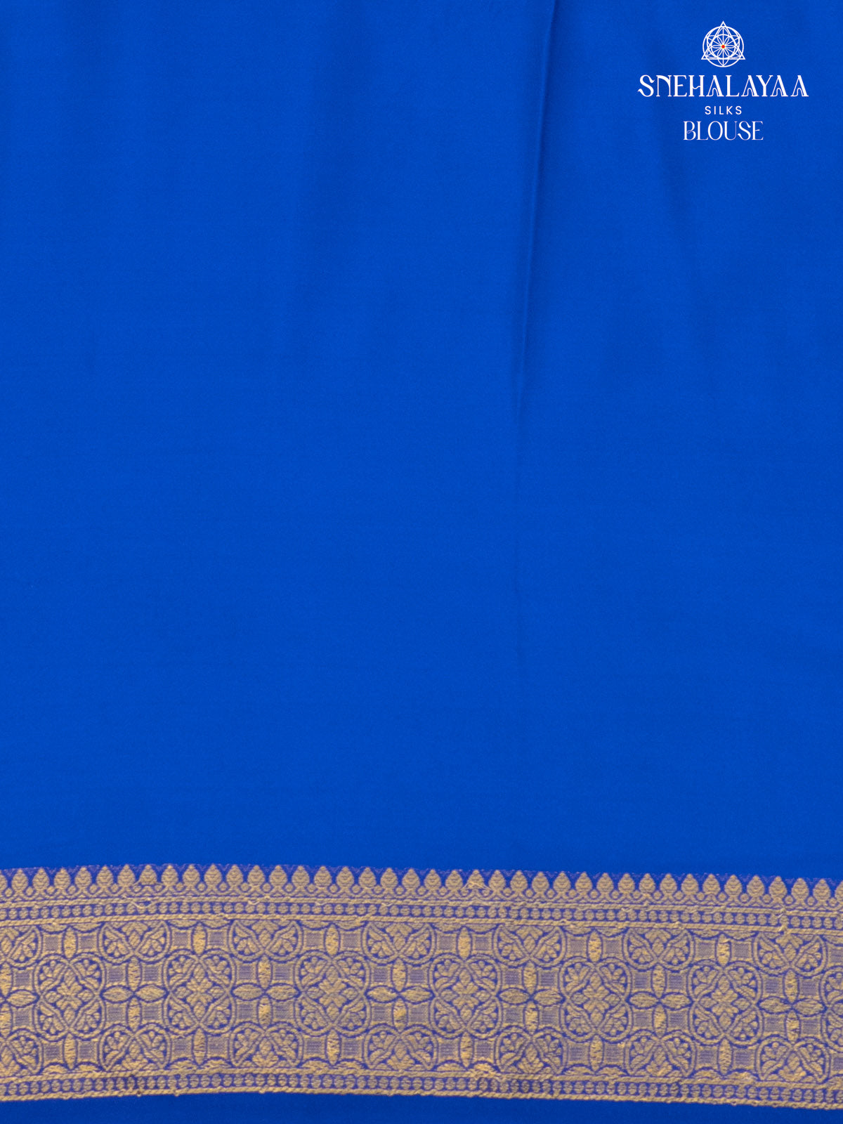 Sea Blue Mysore Silk Saree