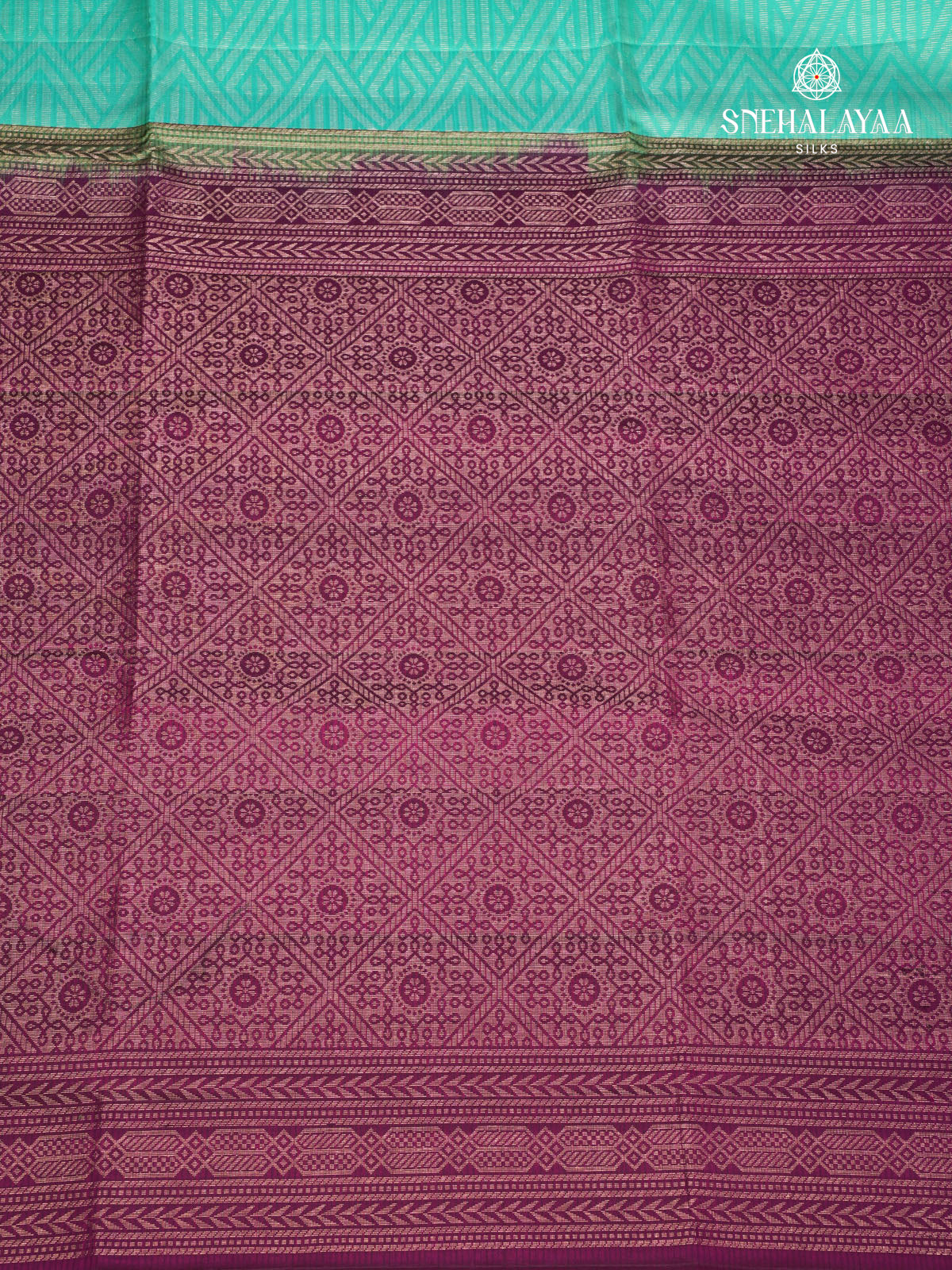 Teal Green Kanjivaram Silk saree