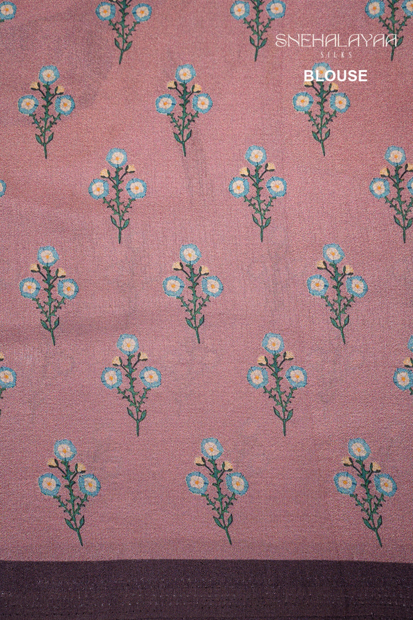 Blush Pink Dola Silk Saree