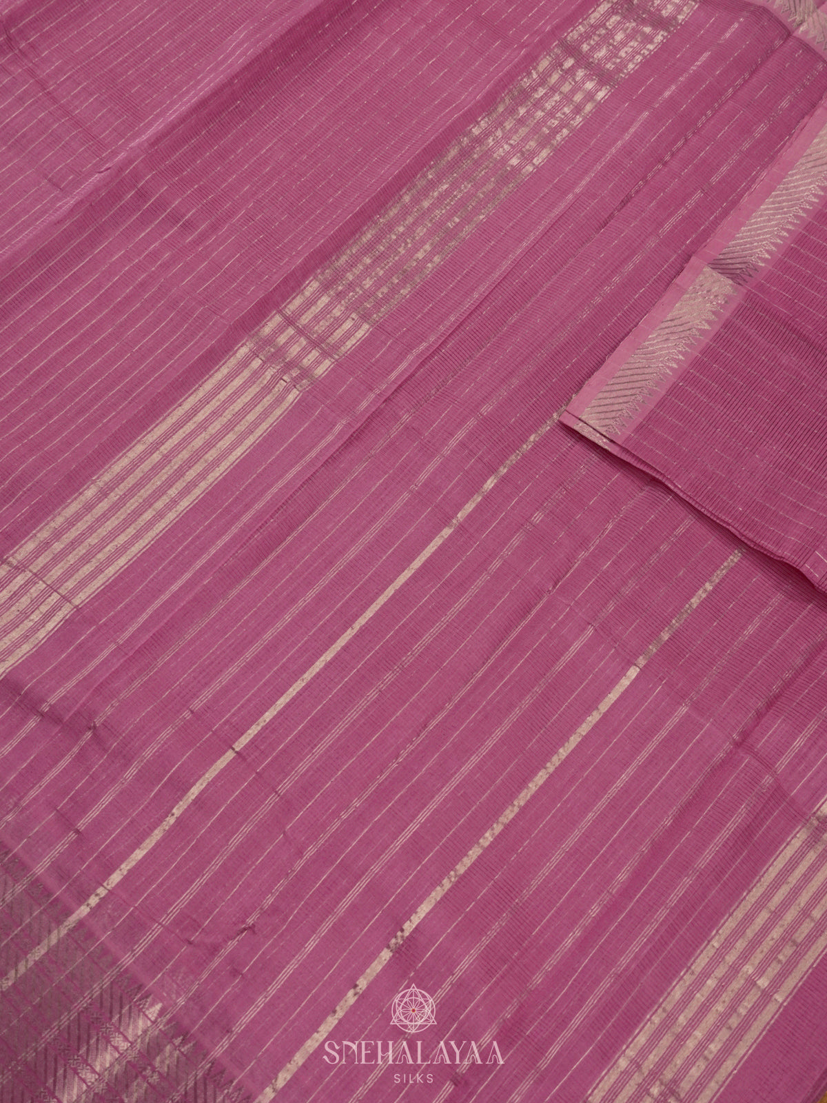 Pink Mangalagiri Silk Cotton Saree