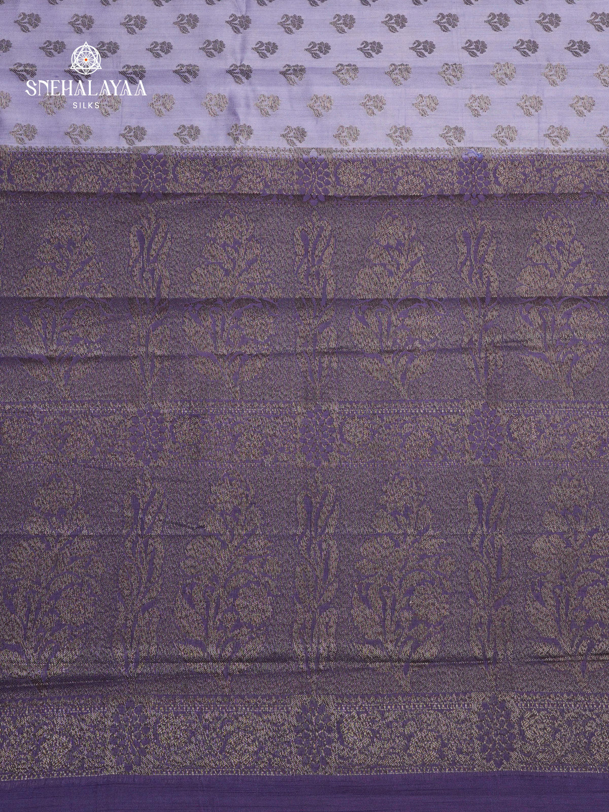 Blue Banaras Chiniya Silk Saree