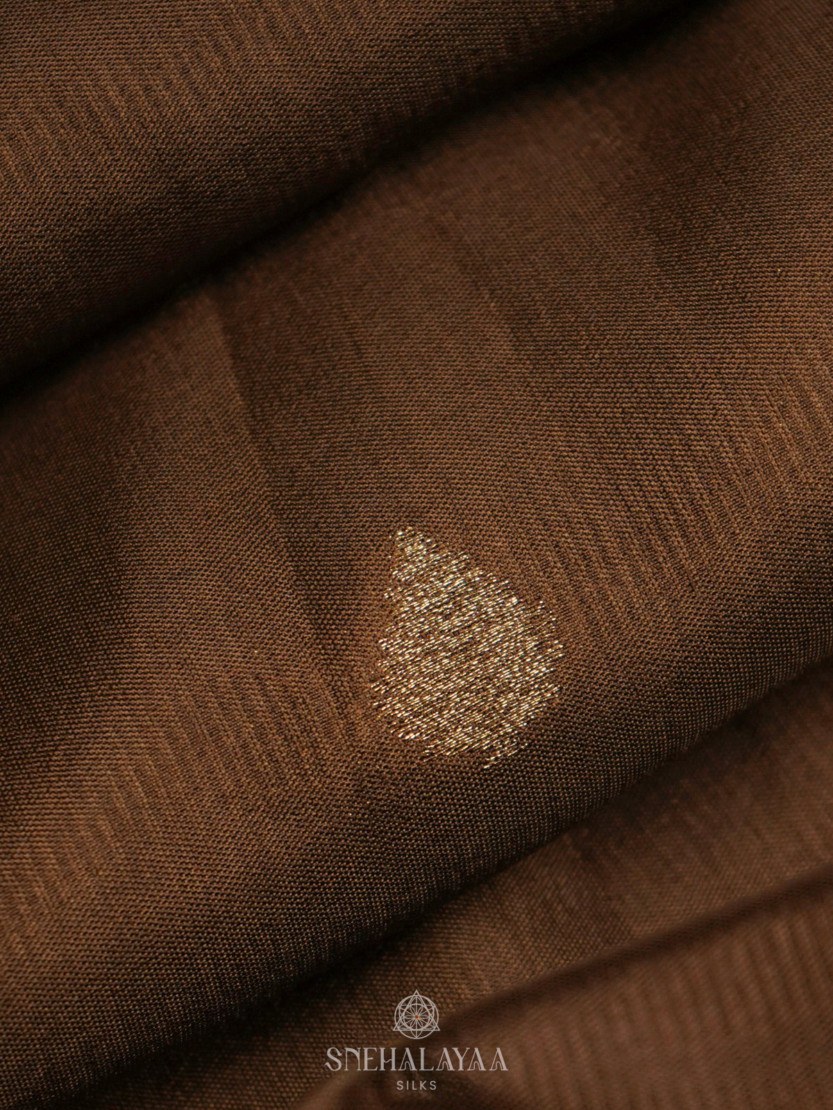 Brown Banaras Silk Saree