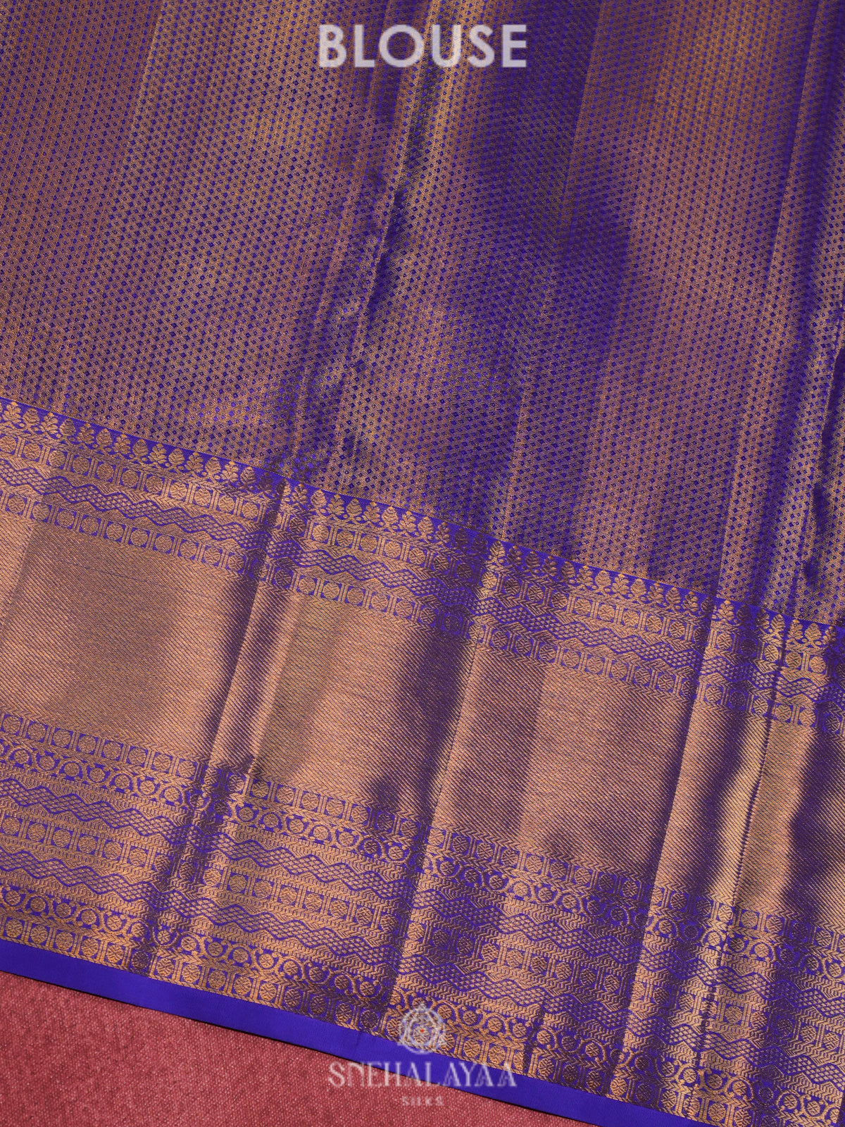 Golden Kanjivaram Silk Saree