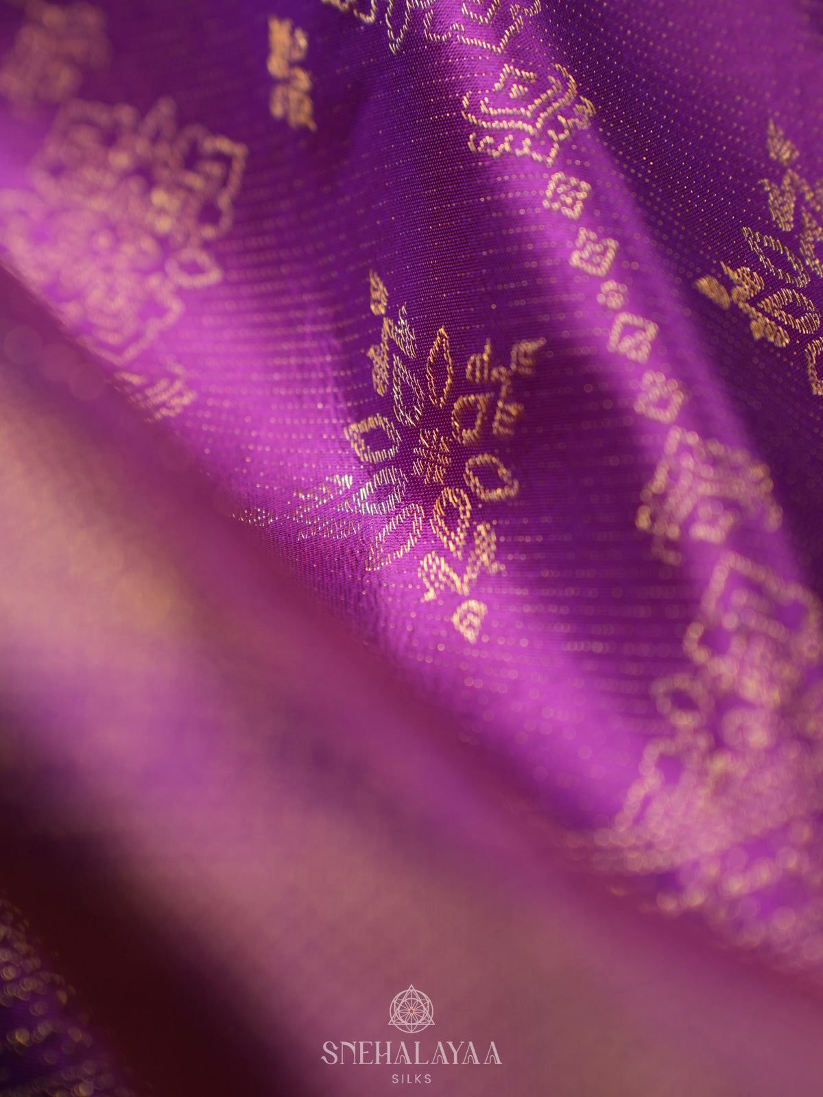 Purple Kanjivaram Silk Saree