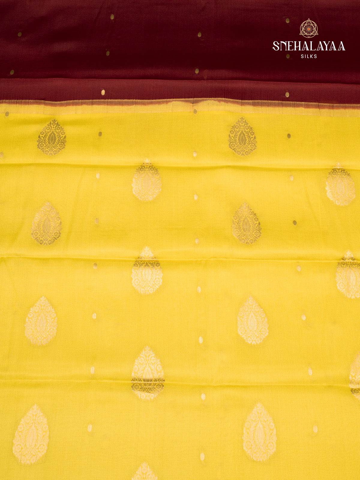 Maroon Mysore Silk Saree