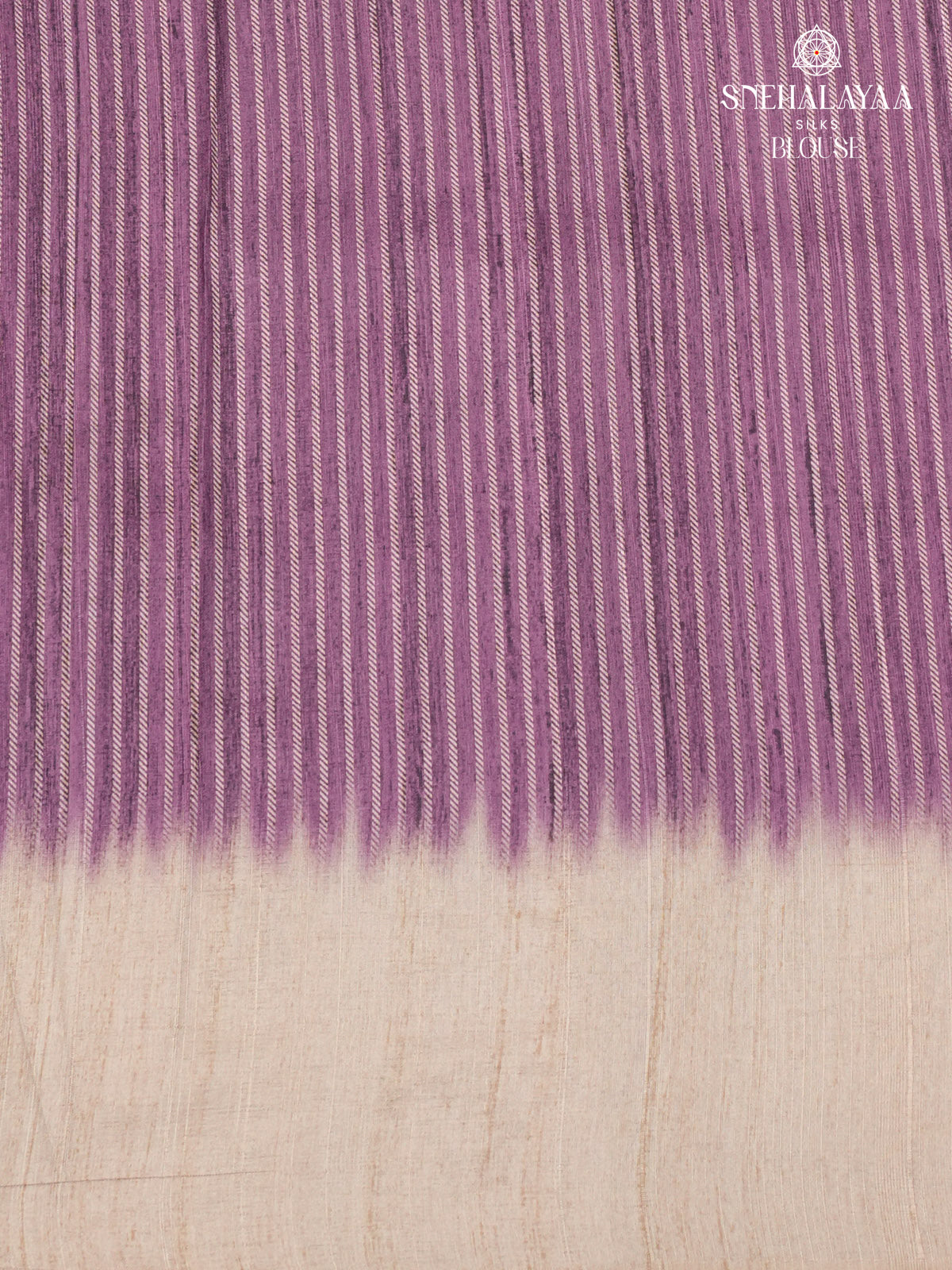 Rich Purple Tussar Embroidery Saree